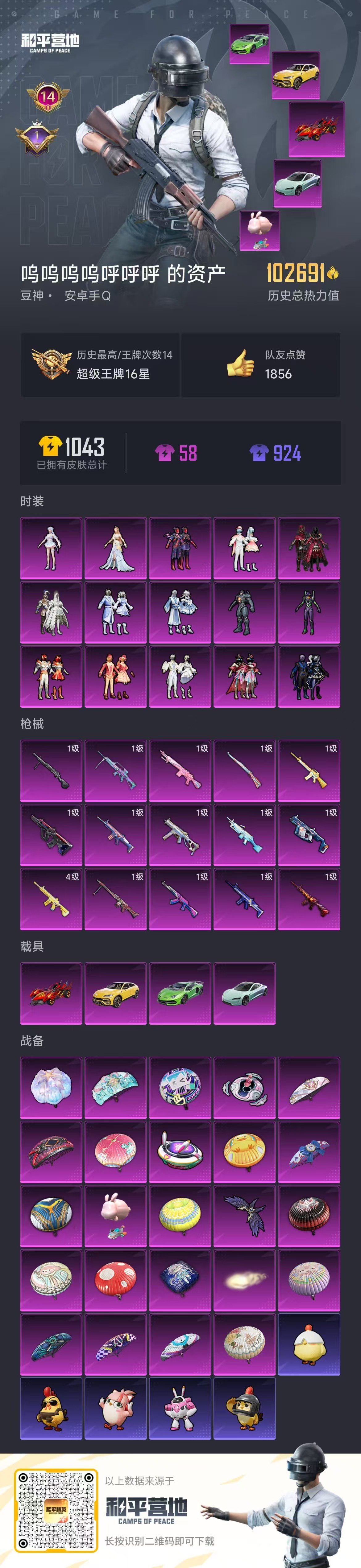 HPCMW424355和平精英账号详情图4