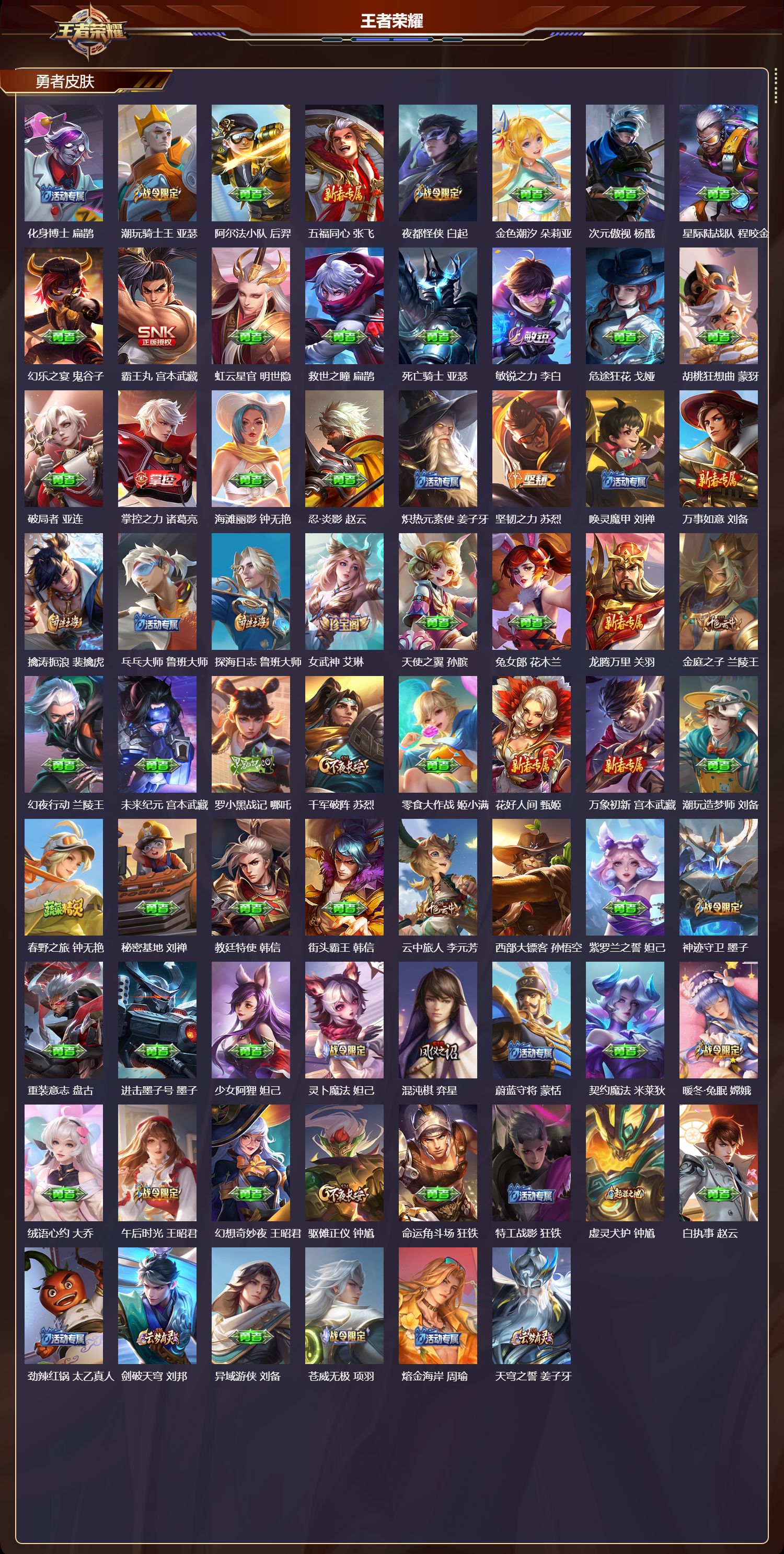 WZQM447281王者荣耀账号详情图6