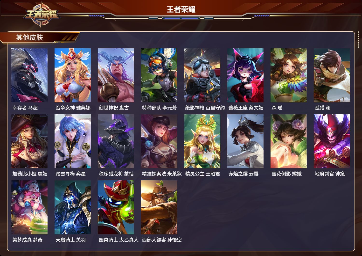 WZLX4221254王者荣耀账号详情图8