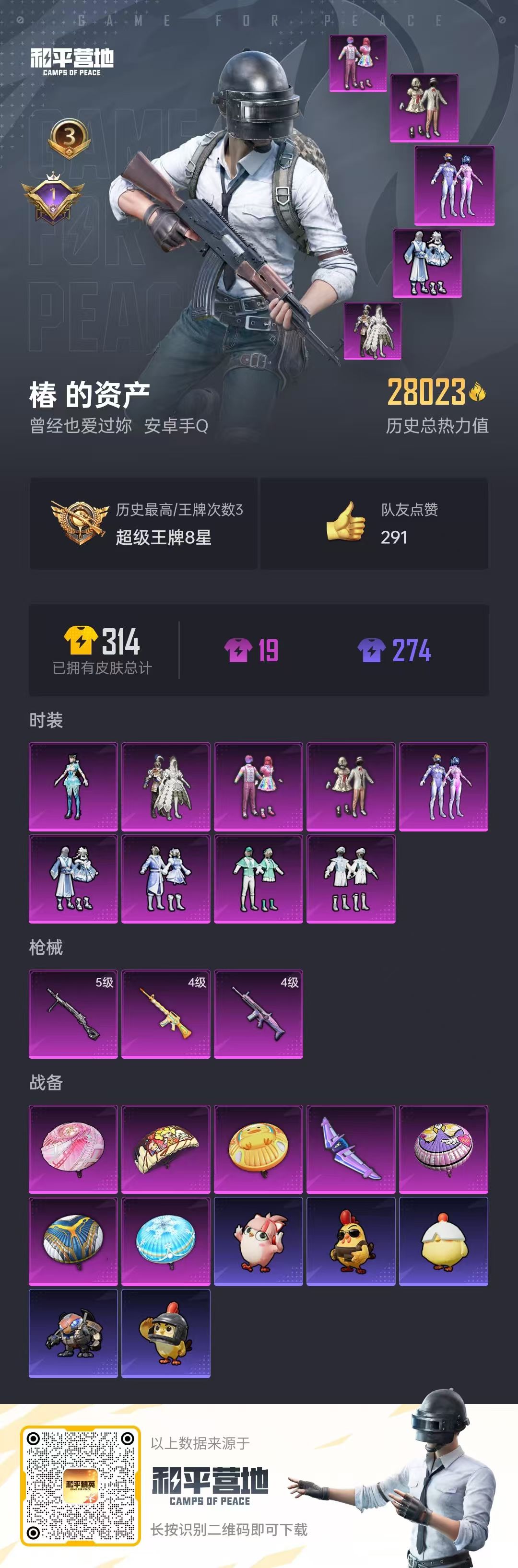 HPSJ423170和平精英账号详情图2