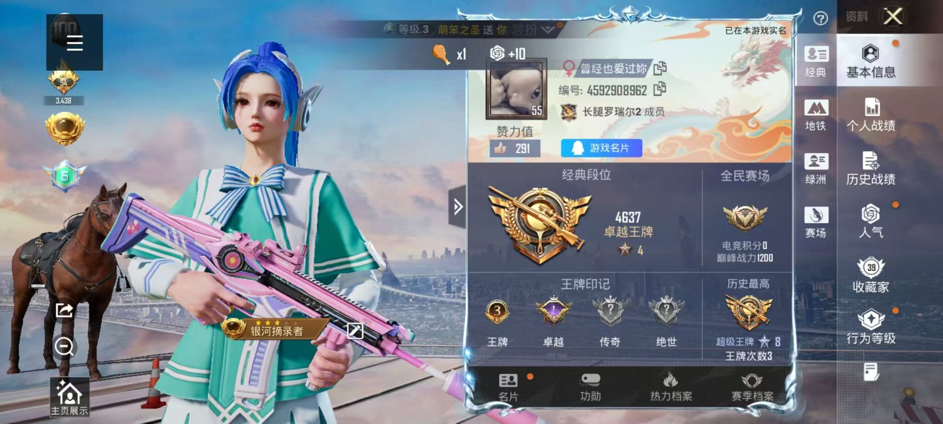 HPSJ423170和平精英账号详情图3