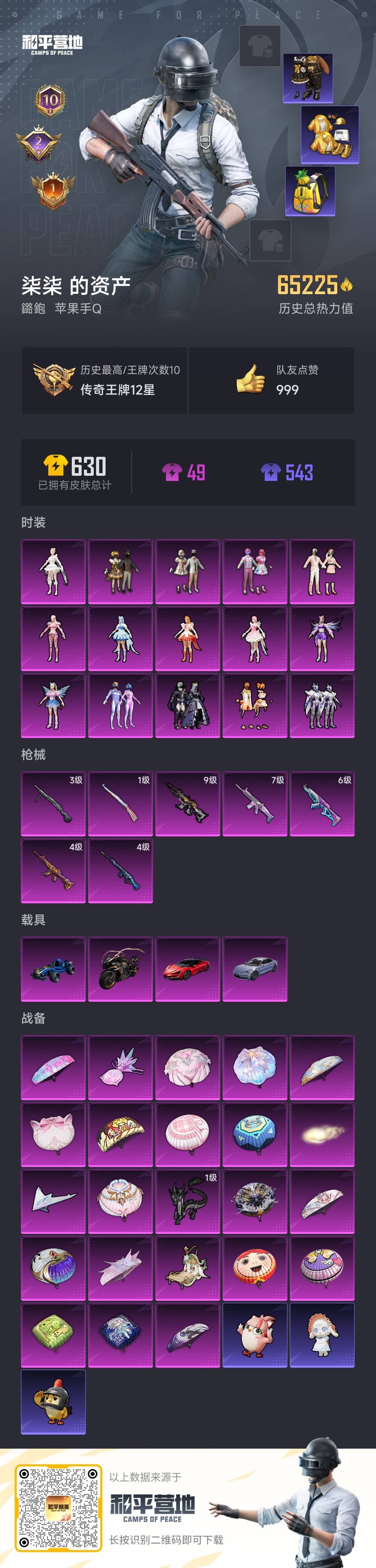 HPSJ422850和平精英账号详情图5