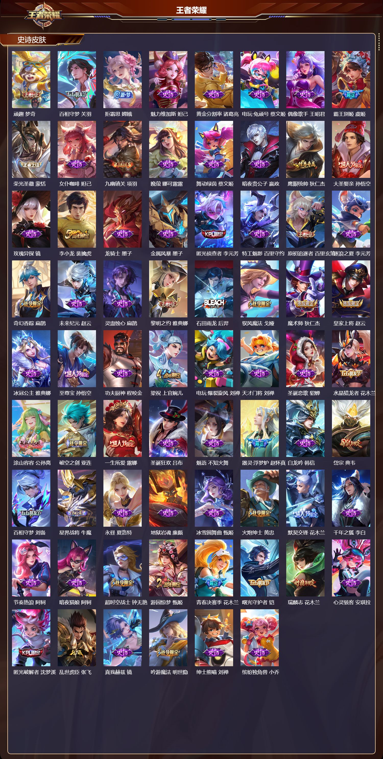 WZQM447284王者荣耀账号详情图4