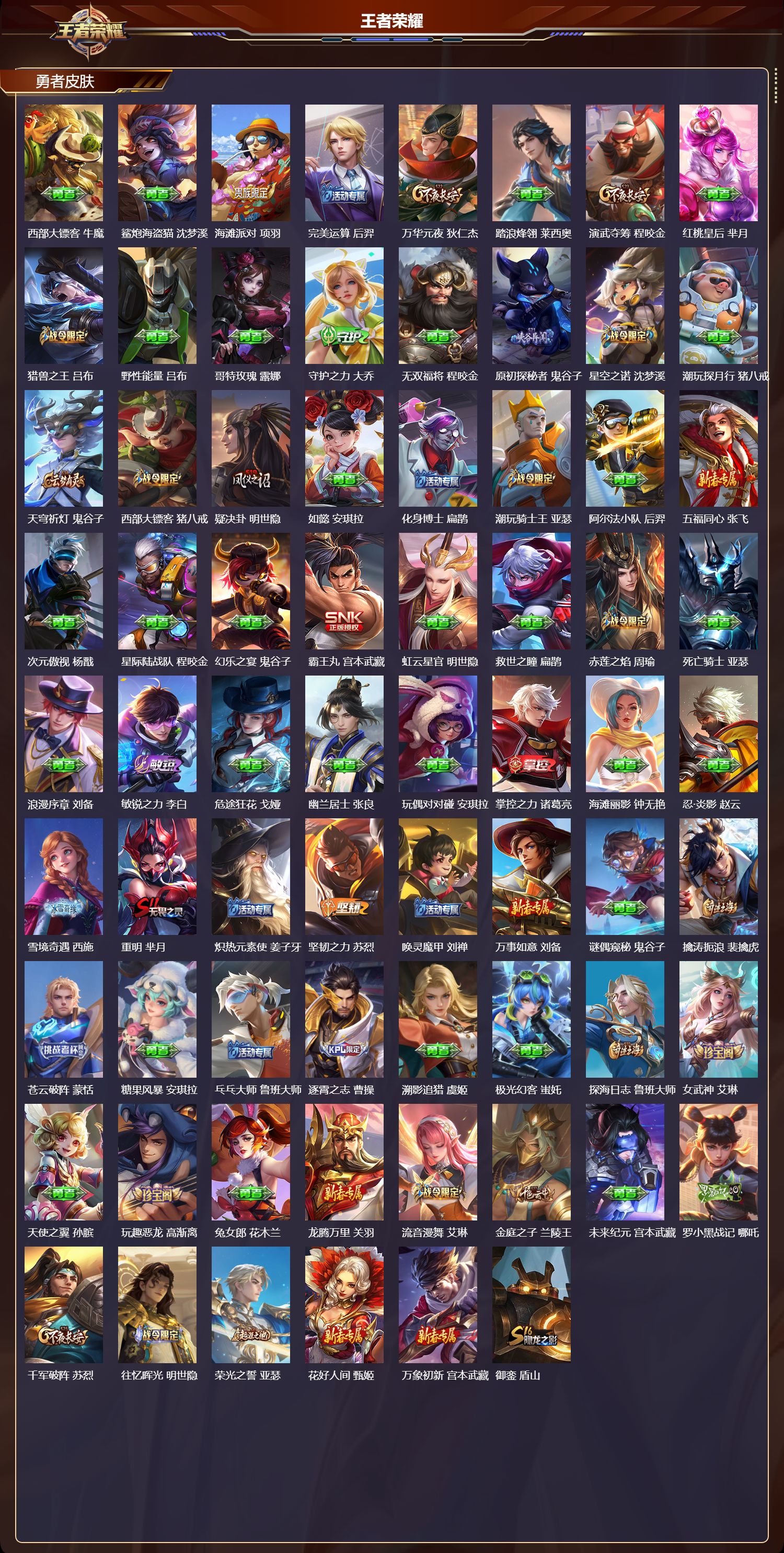 WZQM451426王者荣耀账号详情图5