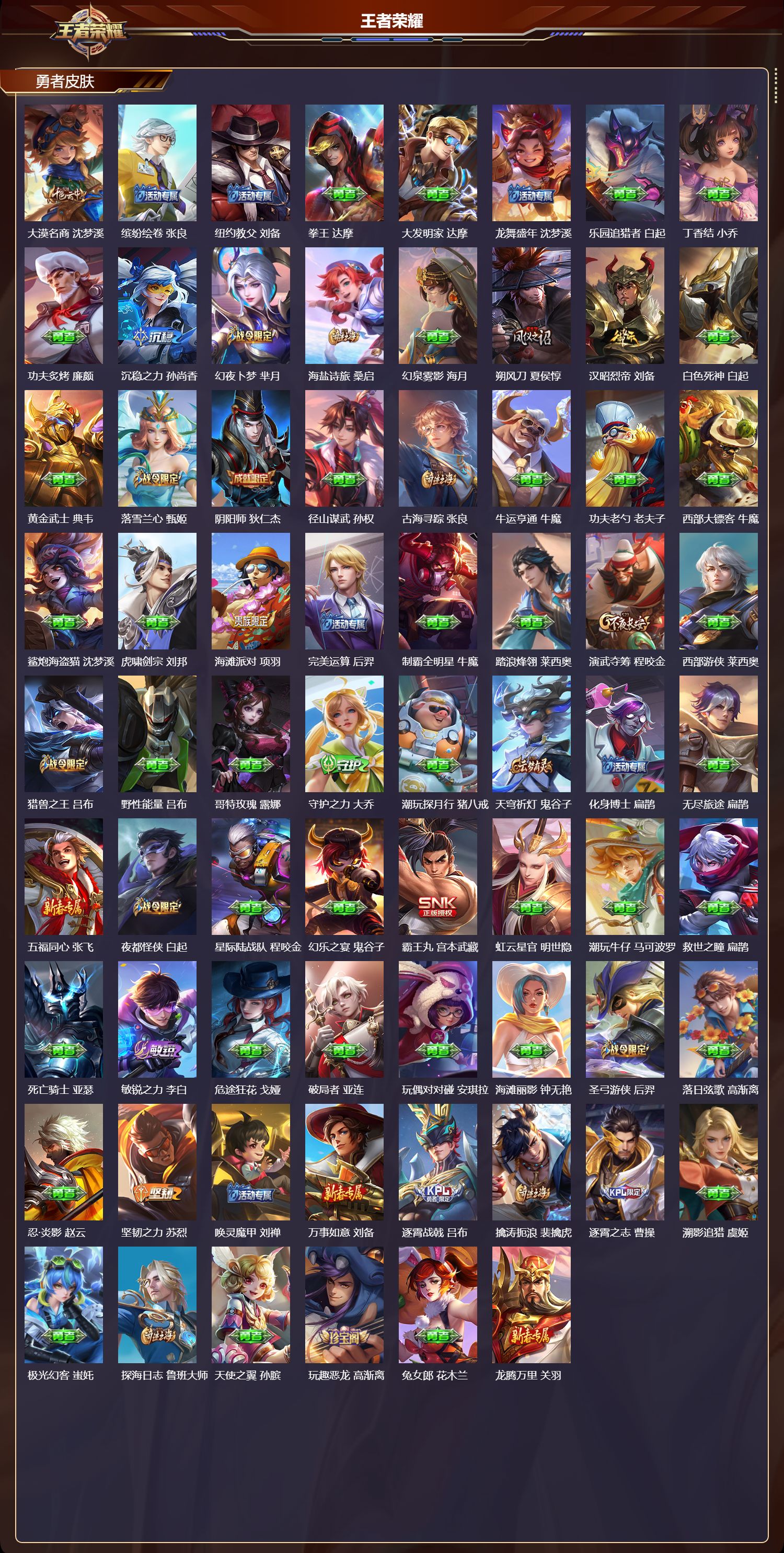 WZQM451434王者荣耀账号详情图5