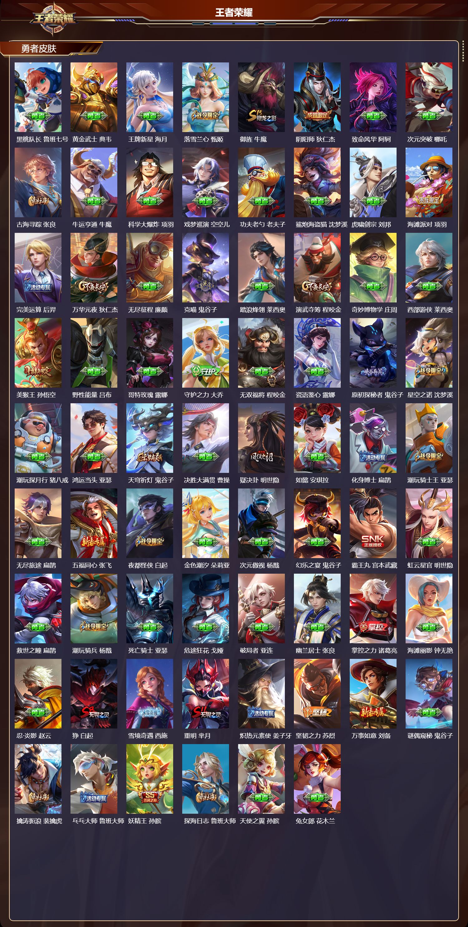 WZQM451421王者荣耀账号详情图5