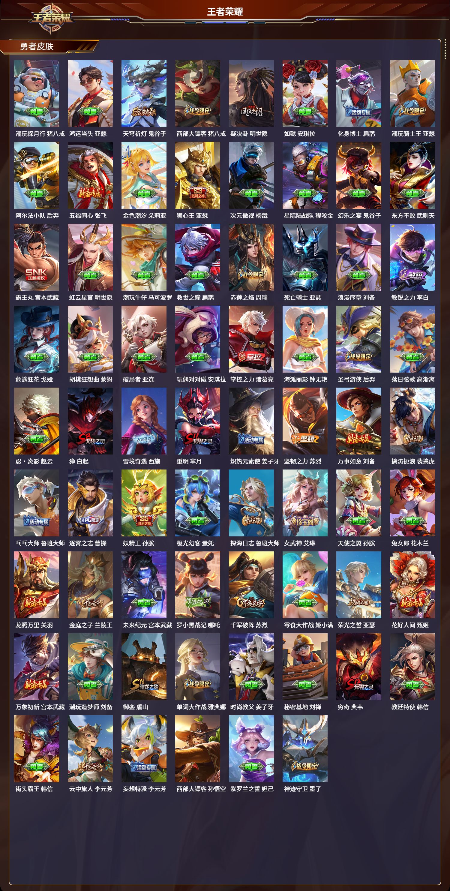 WZCMW450086王者荣耀账号详情图7