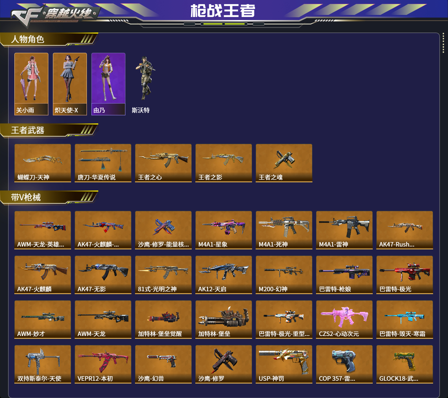 CFMFFWY43732枪战王者账号详情图6