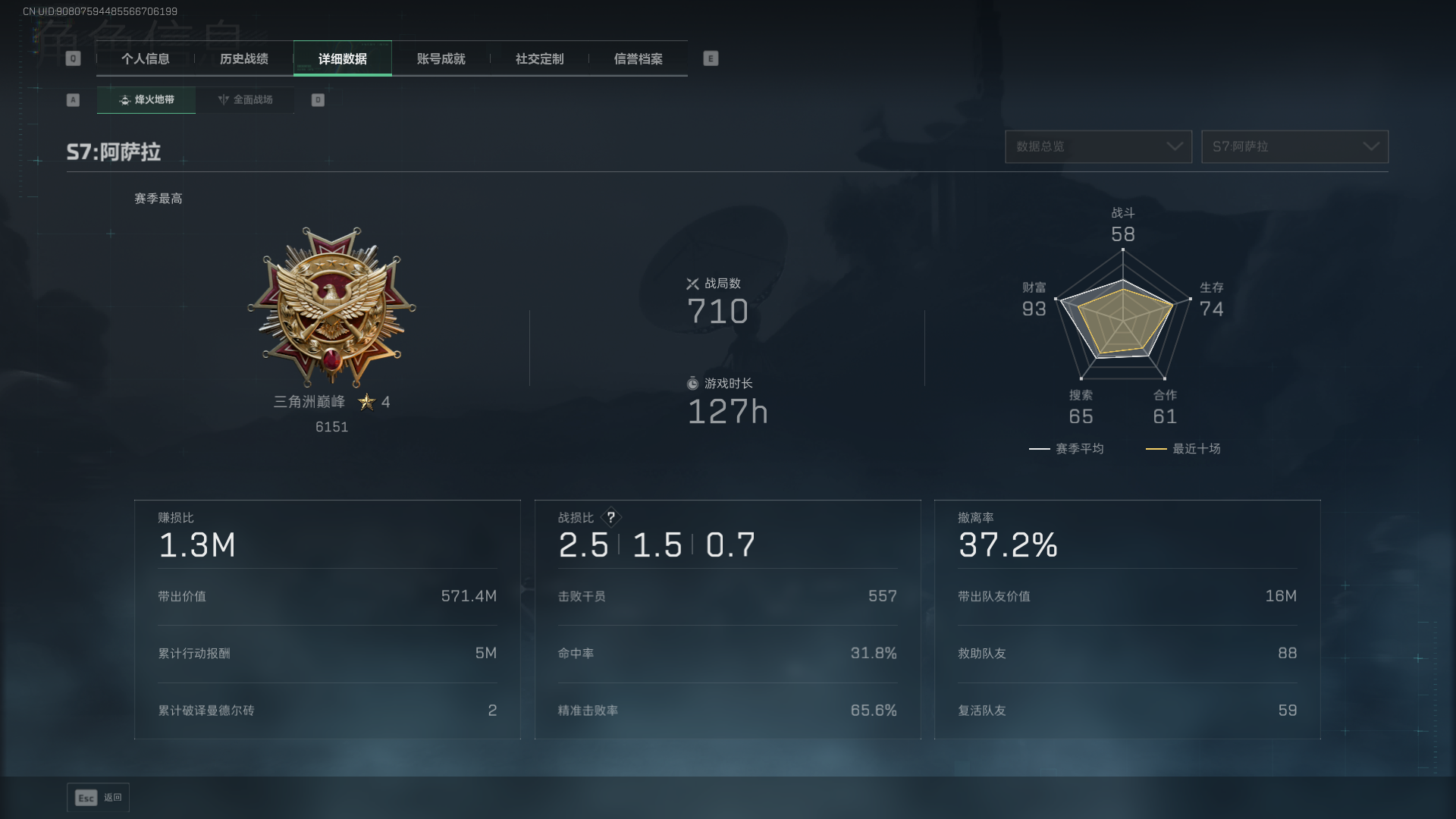 SJZCMW411426三角洲行动账号详情图4 SJZCMW411426三角洲行动账号详情图4