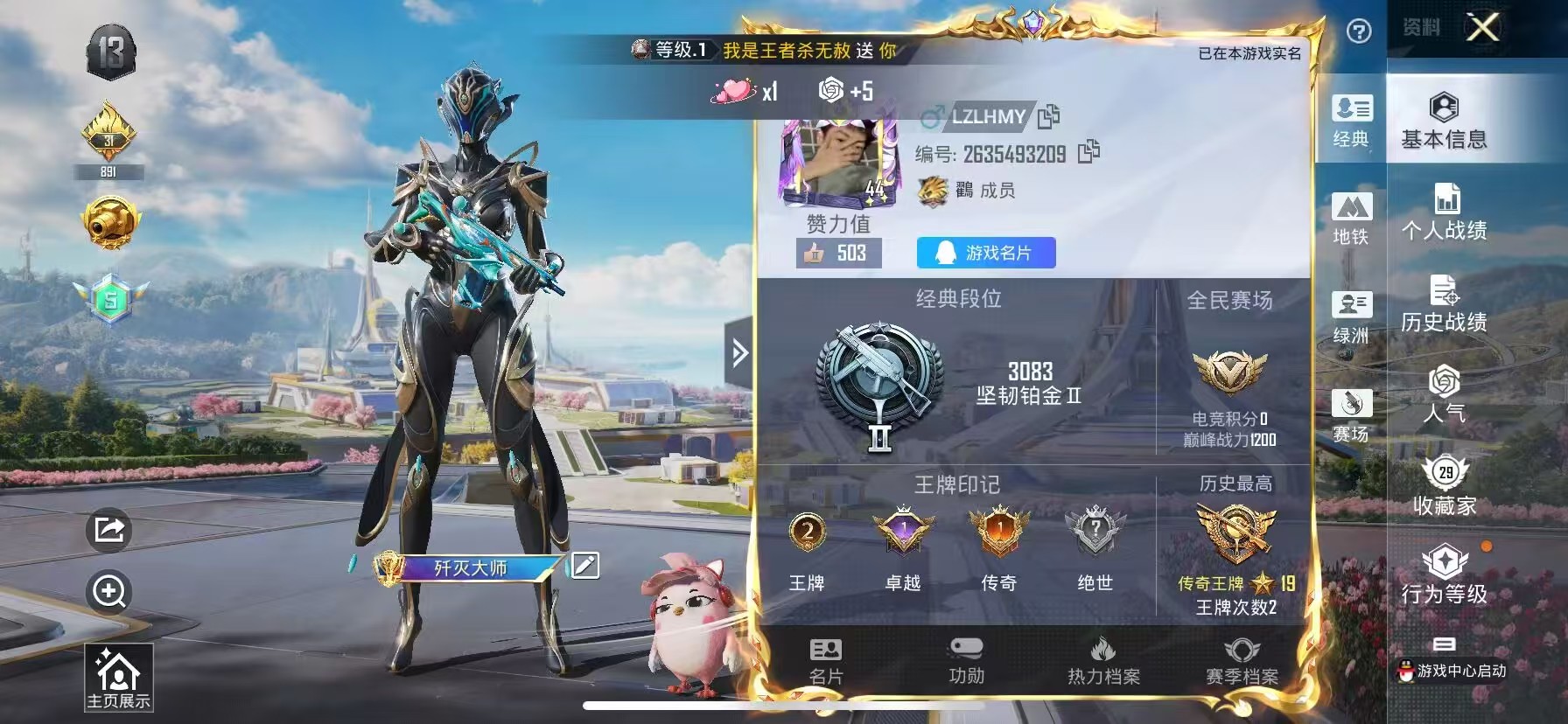 HPSJ425765和平精英账号详情图4 HPSJ425765和平精英账号详情图4