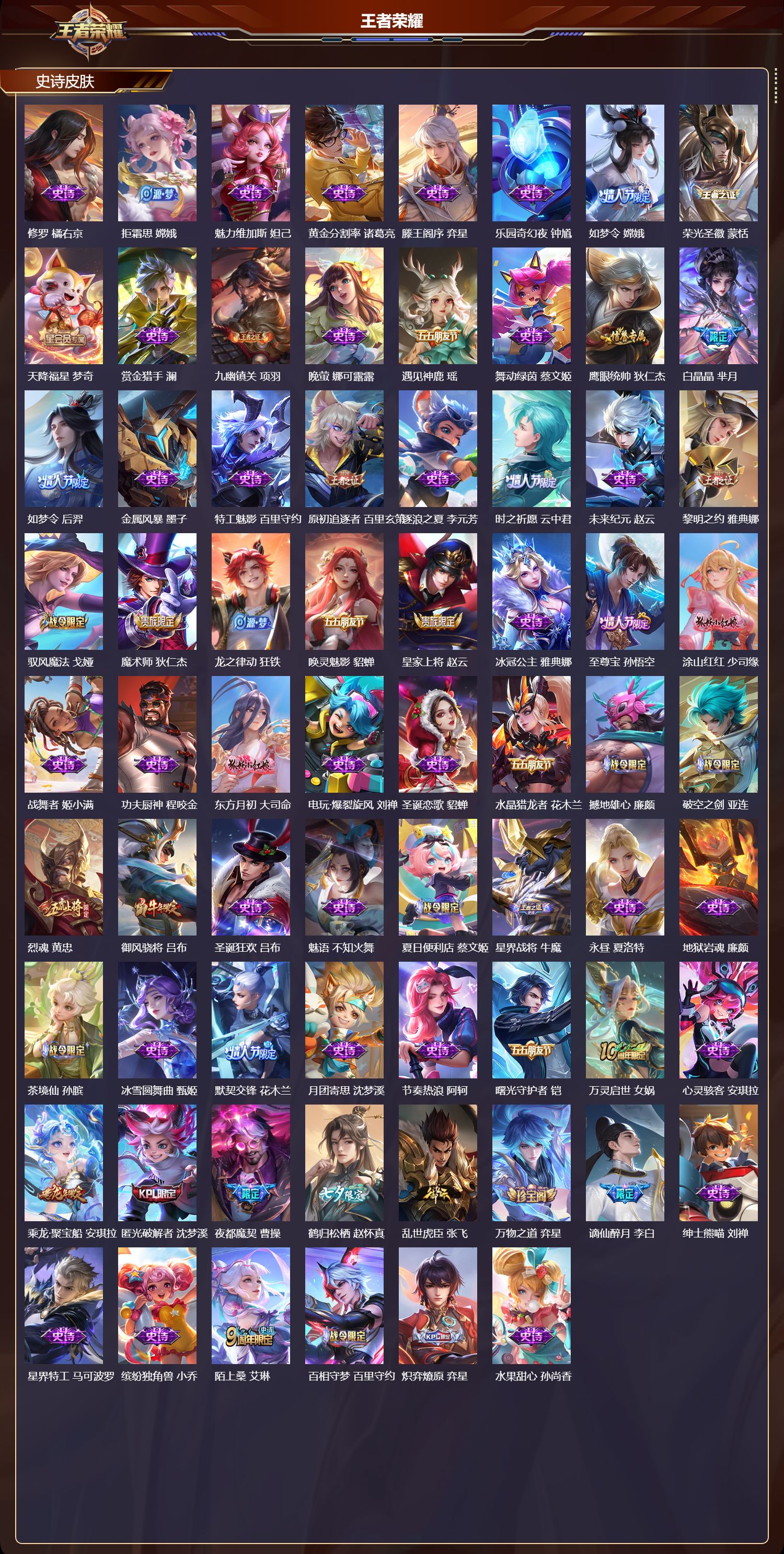 WZQM454806王者荣耀账号详情图4