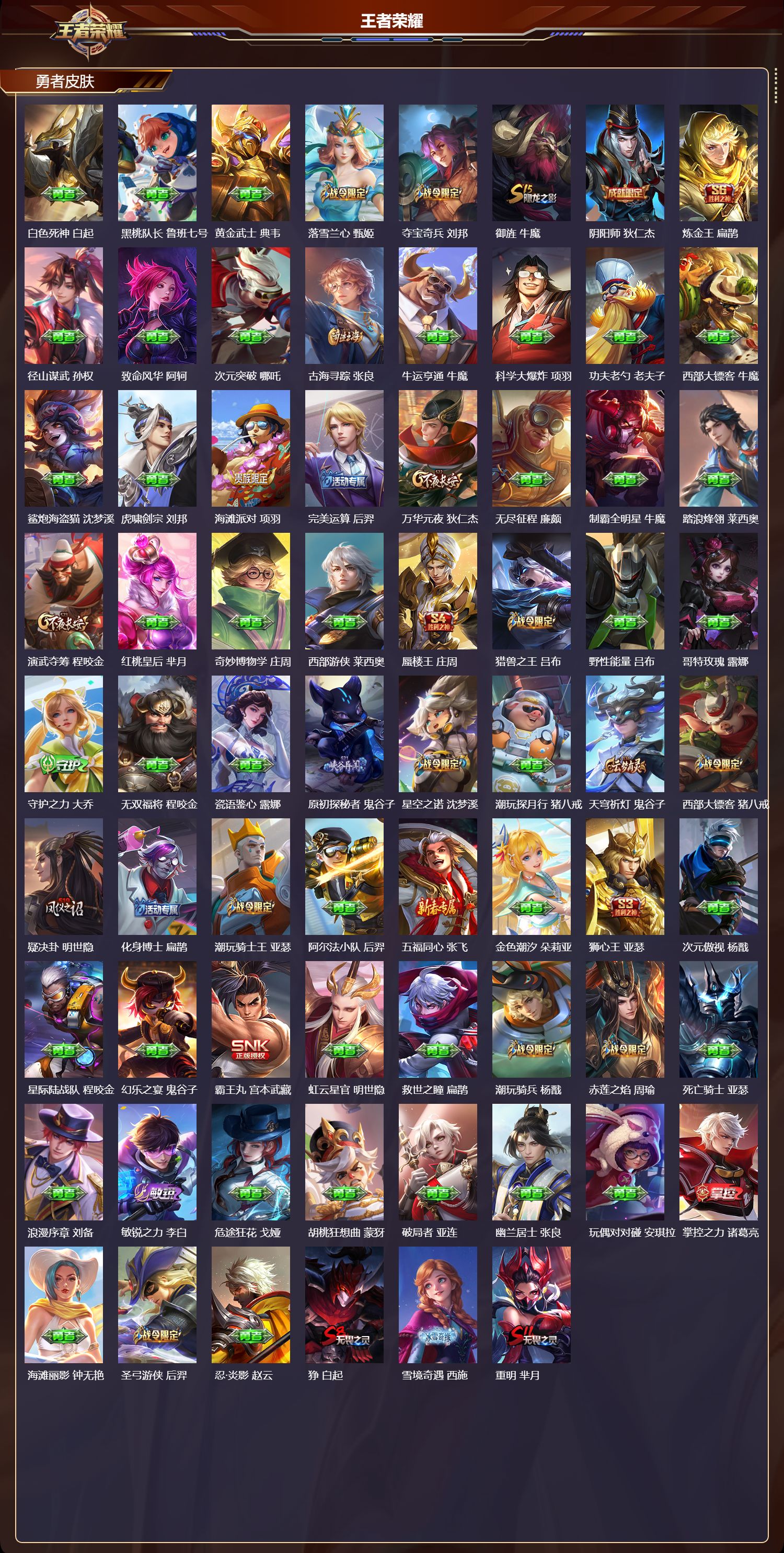 WZQM454784王者荣耀账号详情图6