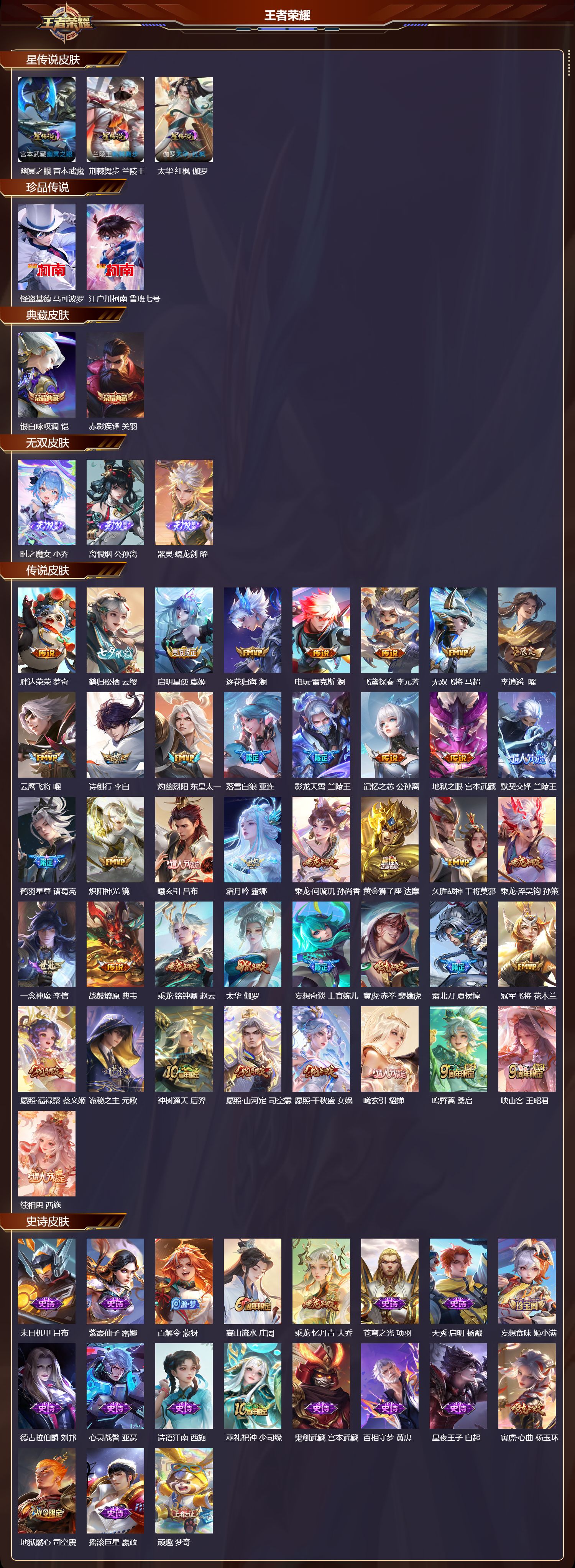 WZQM454806王者荣耀账号详情图3