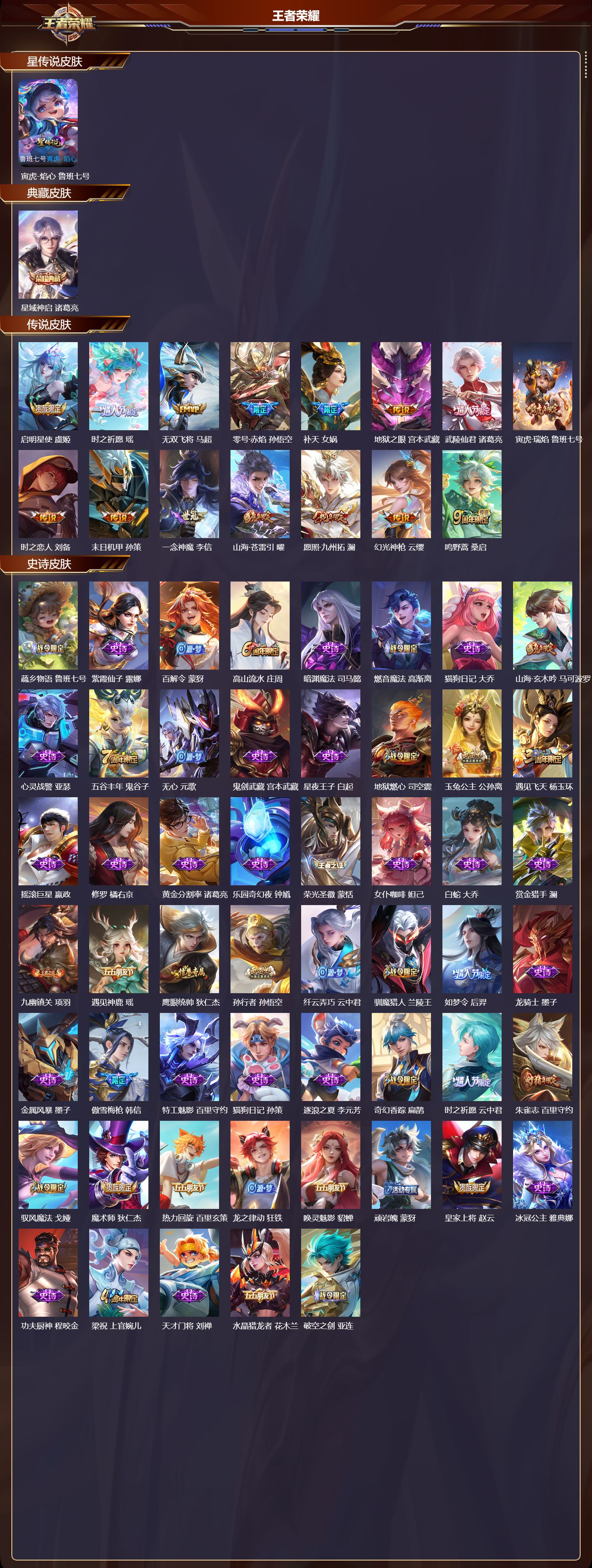 WZQM454801王者荣耀账号详情图3