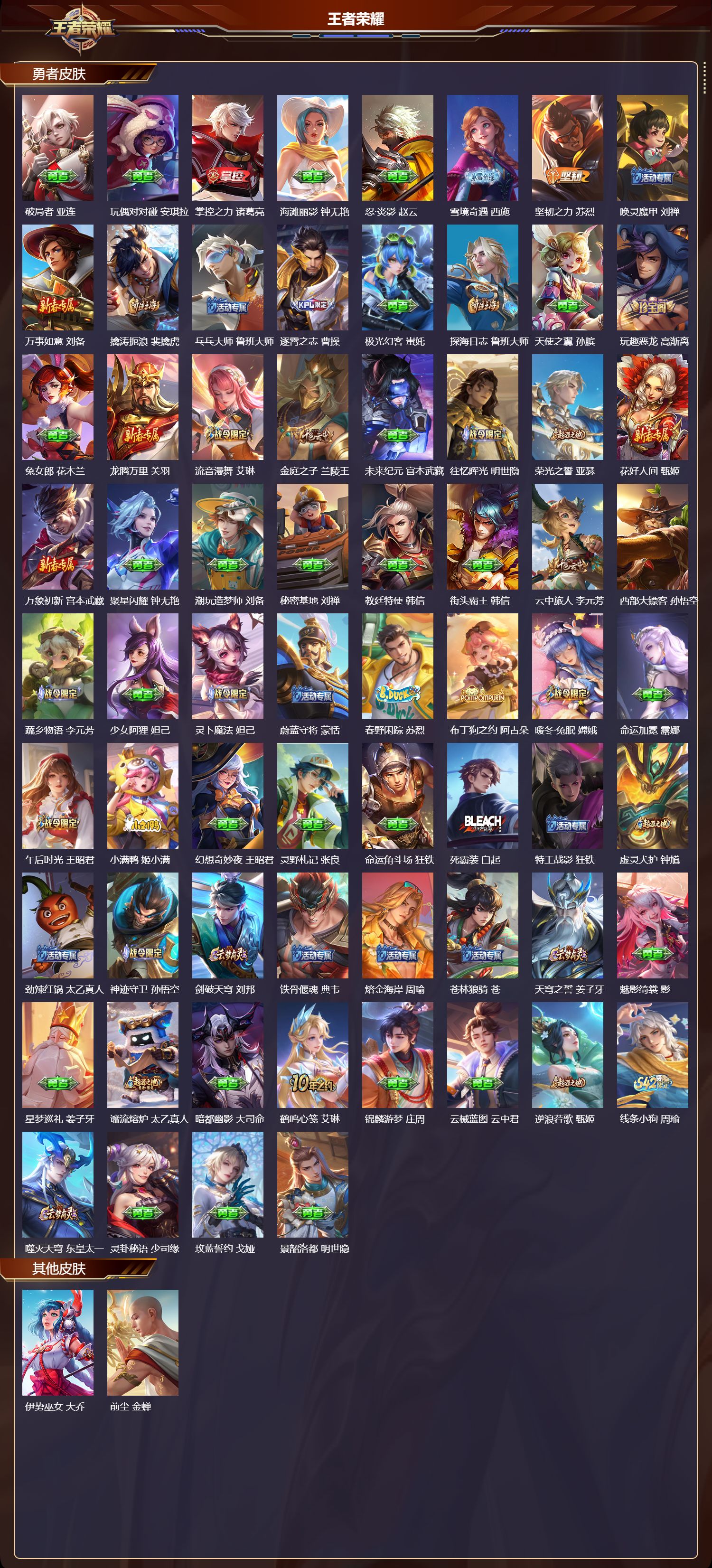 WZQM454810王者荣耀账号详情图5