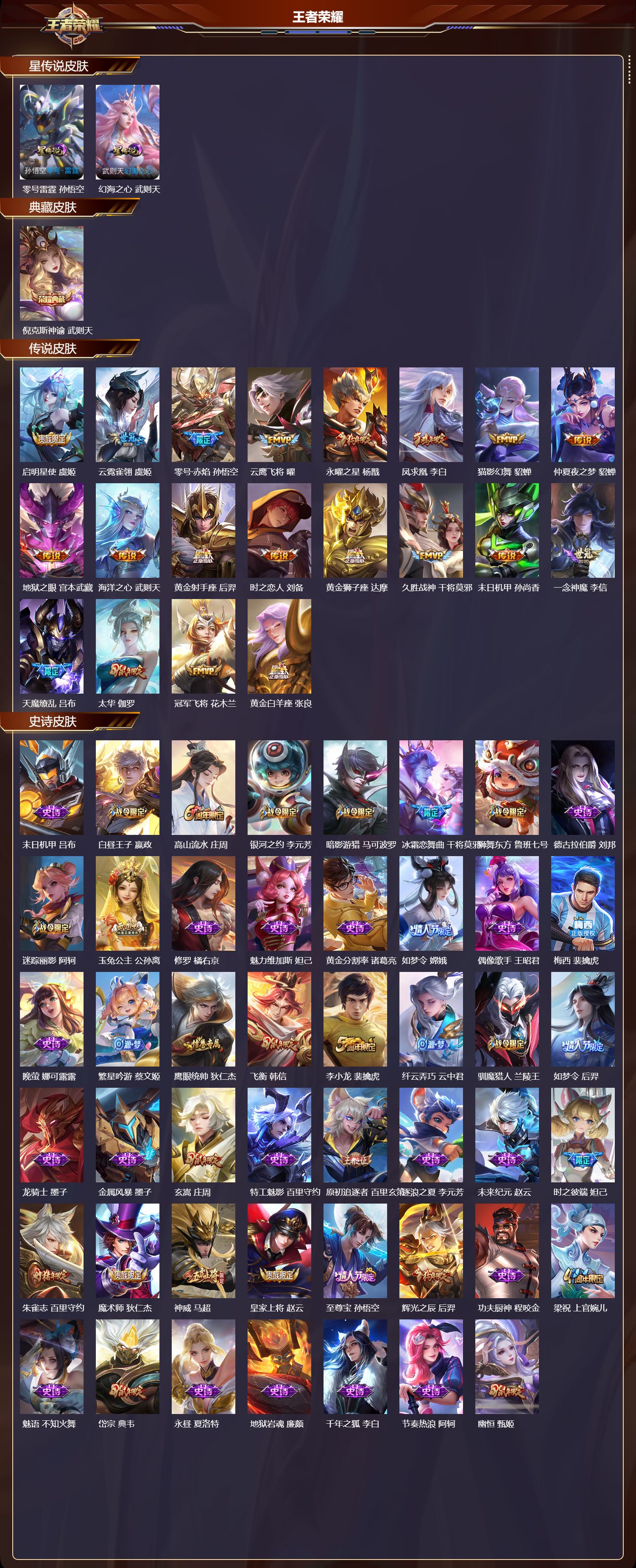 WZQM454791王者荣耀账号详情图3