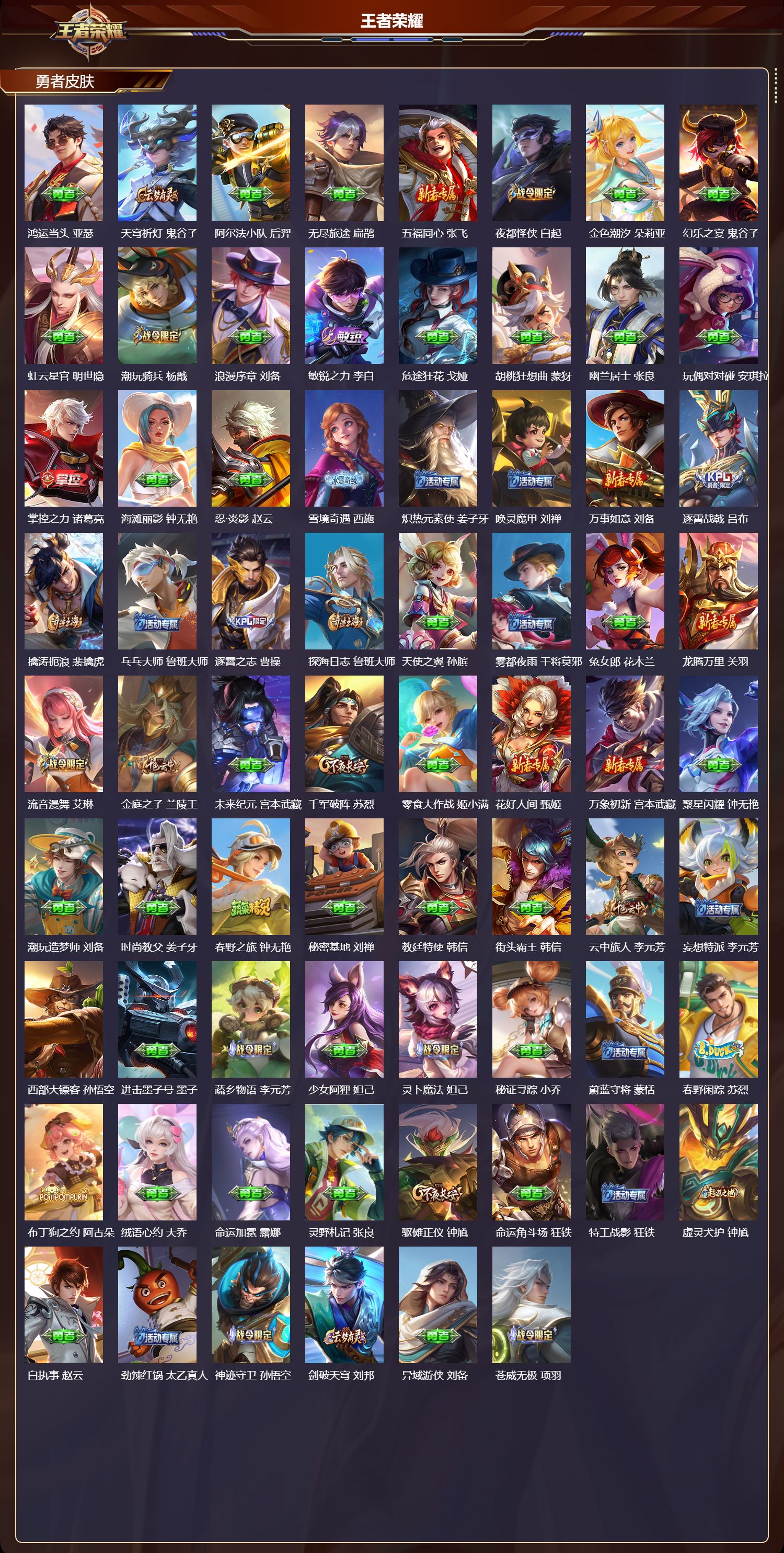 WZQM454801王者荣耀账号详情图5