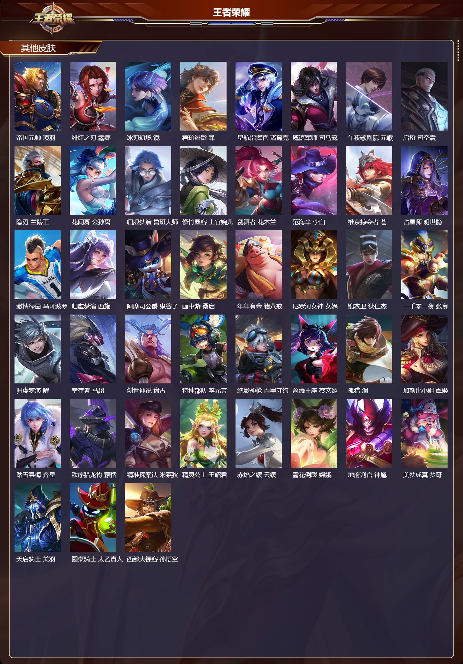 WZQM454807王者荣耀账号详情图7