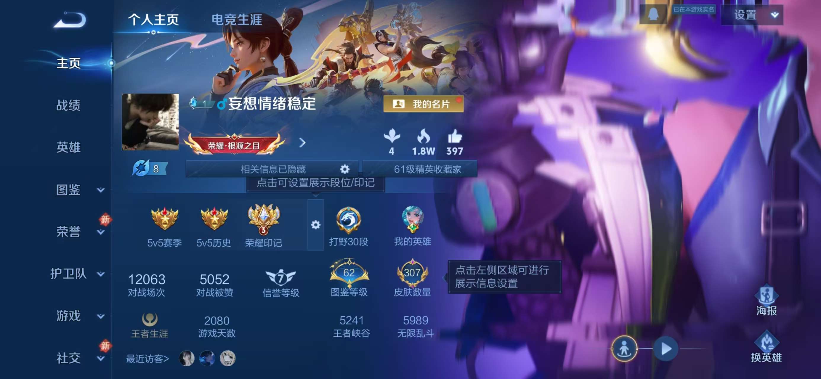 WZCMW455218王者荣耀账号详情图2