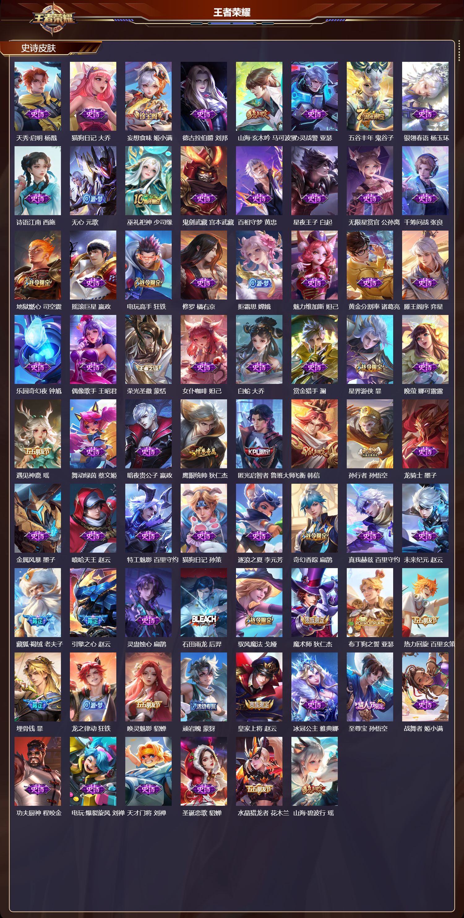 WZQM457595王者荣耀账号详情图4