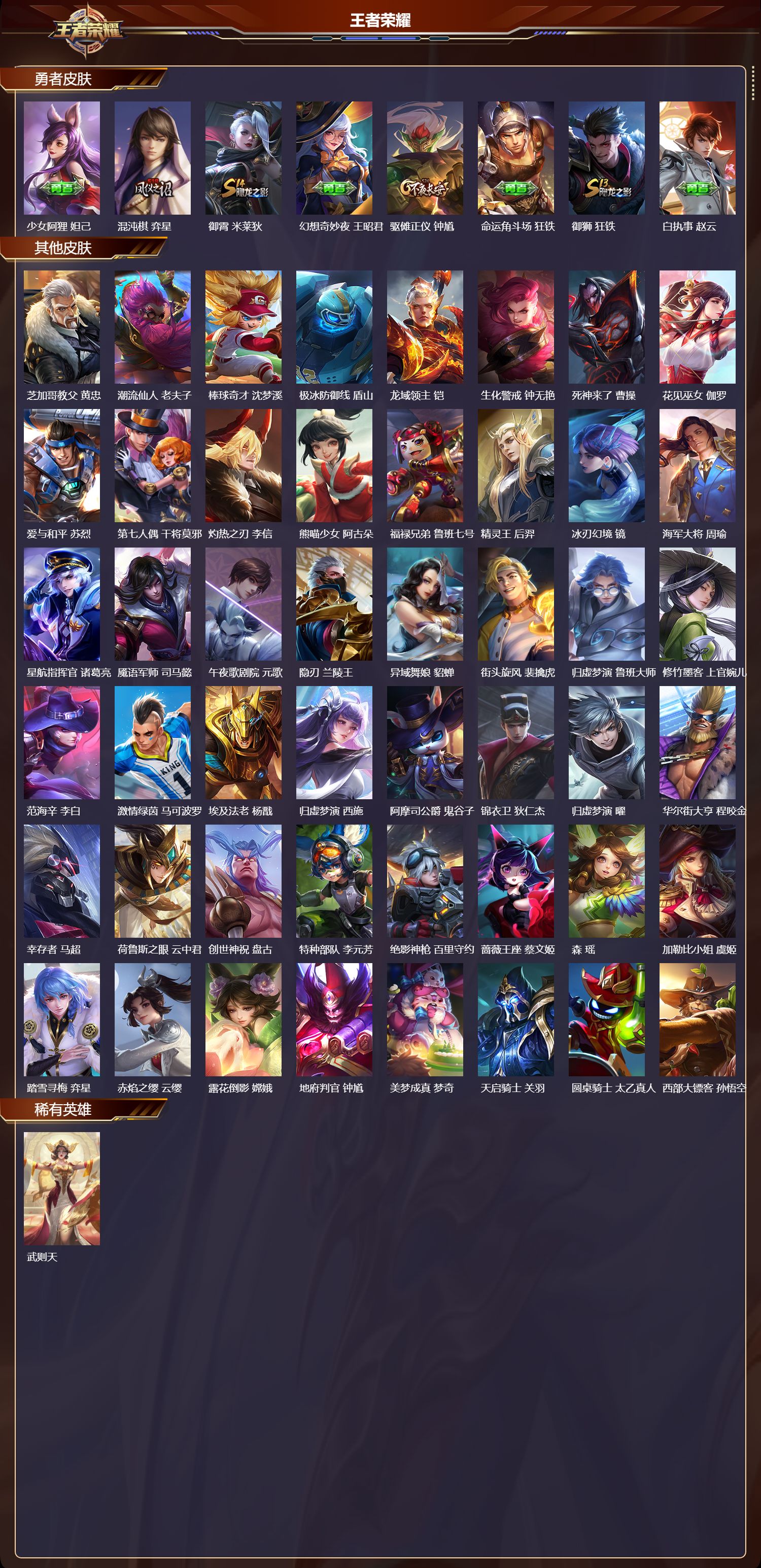 WZQM457585王者荣耀账号详情图5