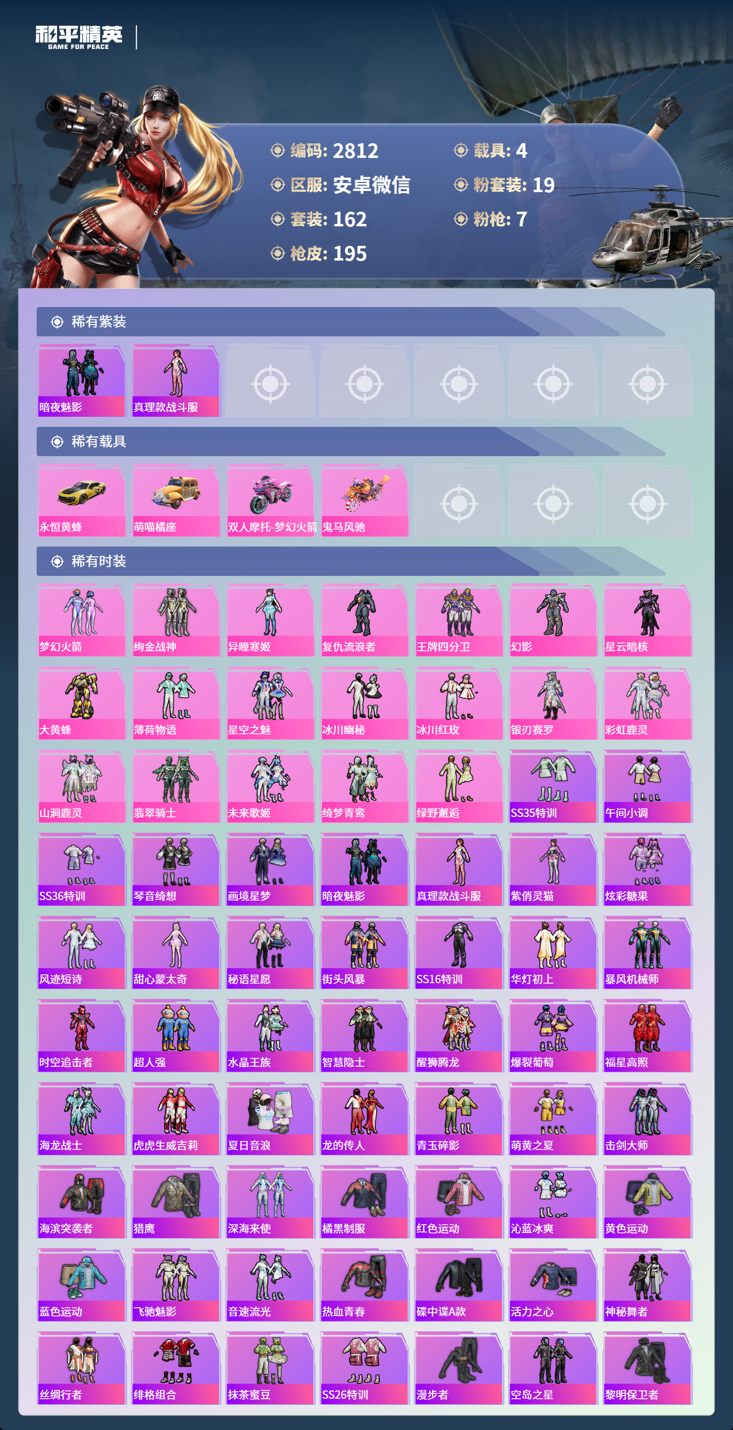 HPLX4122357和平精英账号详情图4