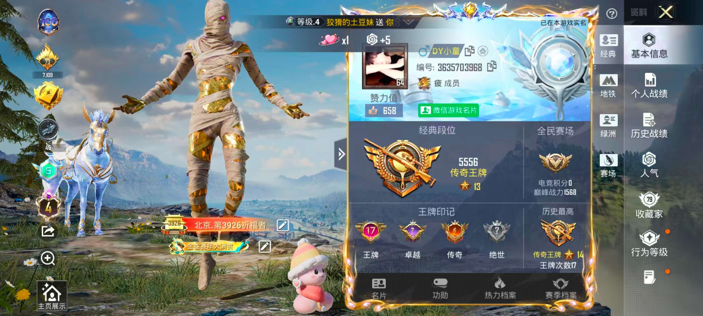 HPSJ429993和平精英账号详情图4