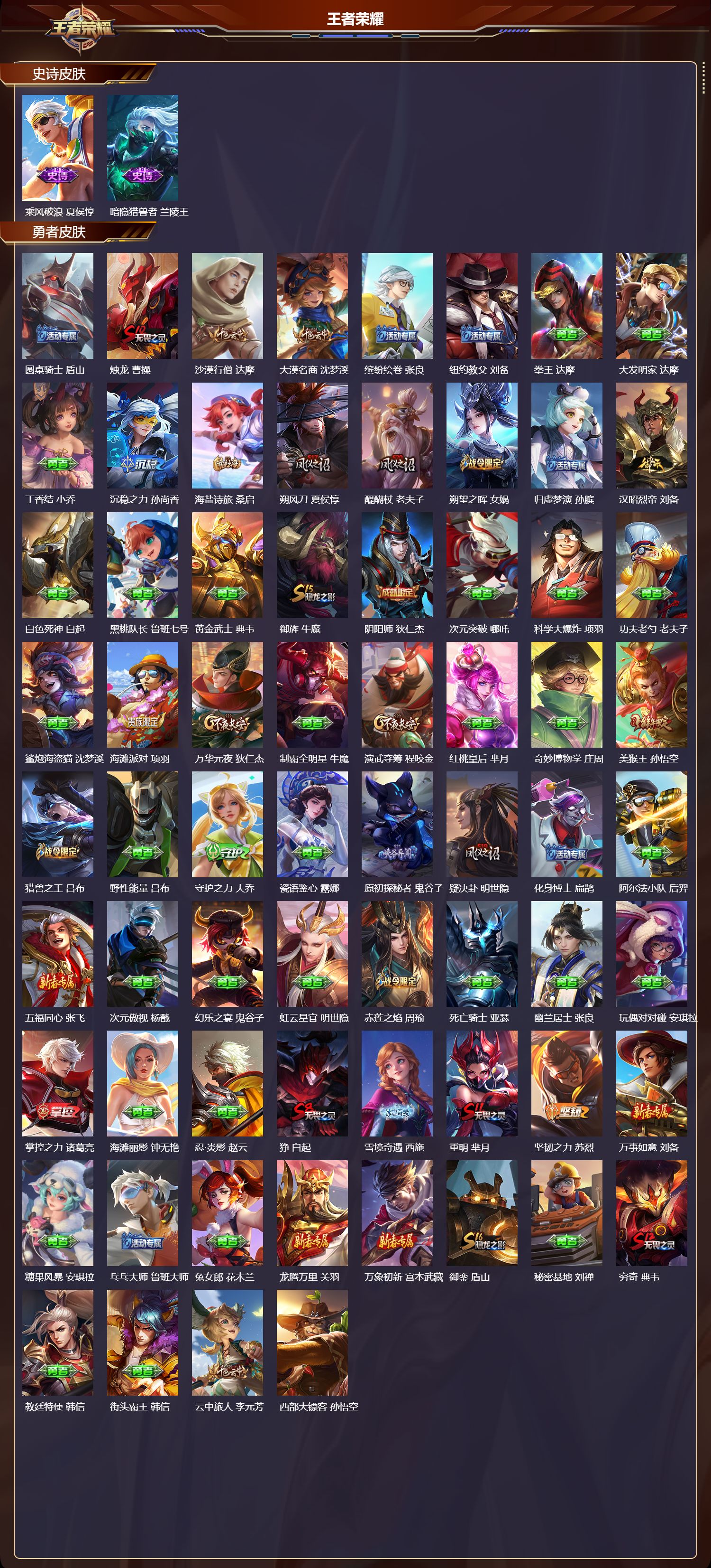 WZQM457585王者荣耀账号详情图4