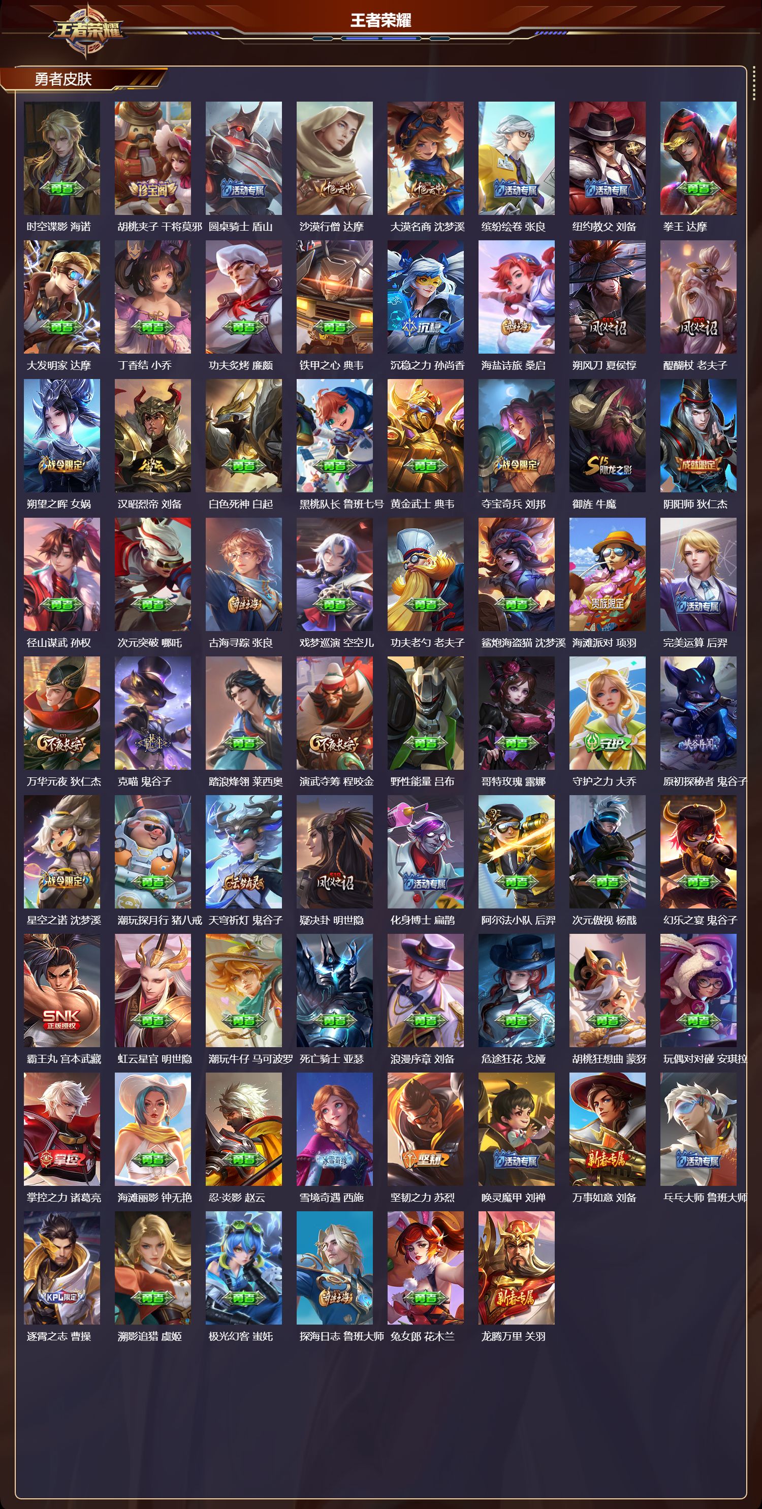 WZQM461330王者荣耀账号详情图5