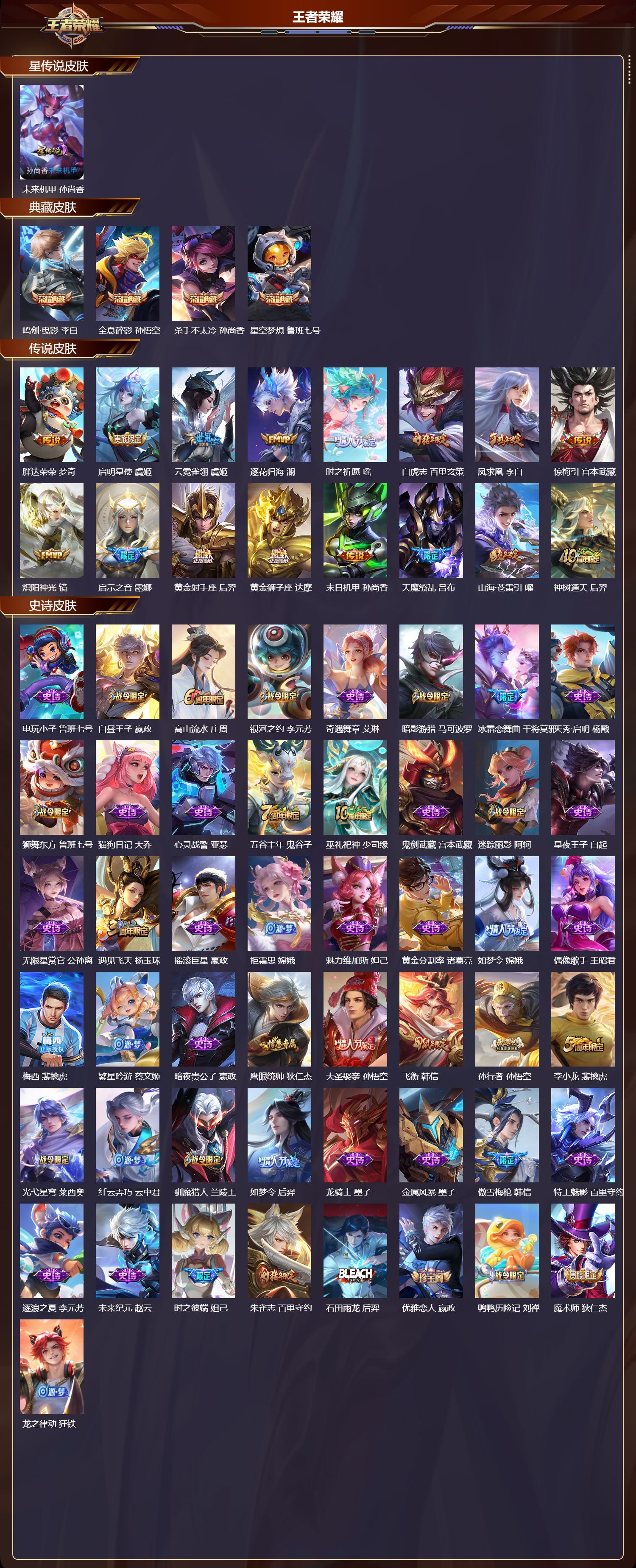 WZQM461343王者荣耀账号详情图3