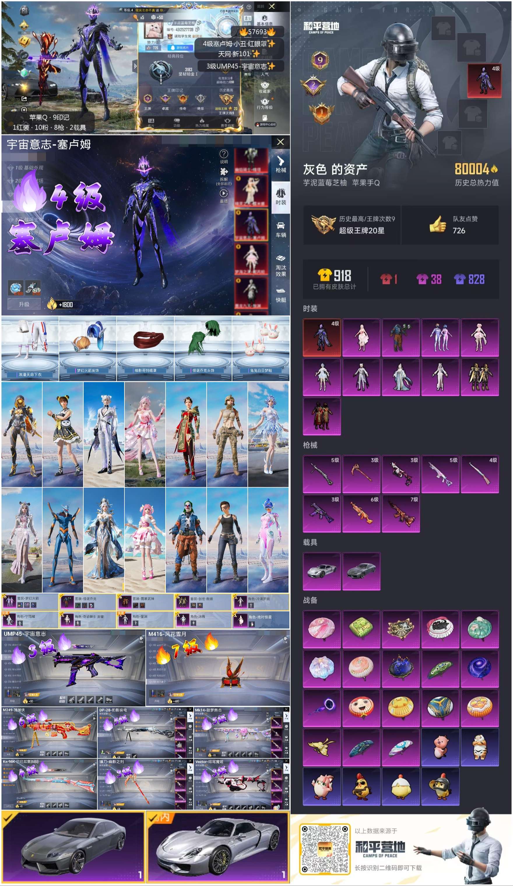 HPSJ431797和平精英账号详情图2