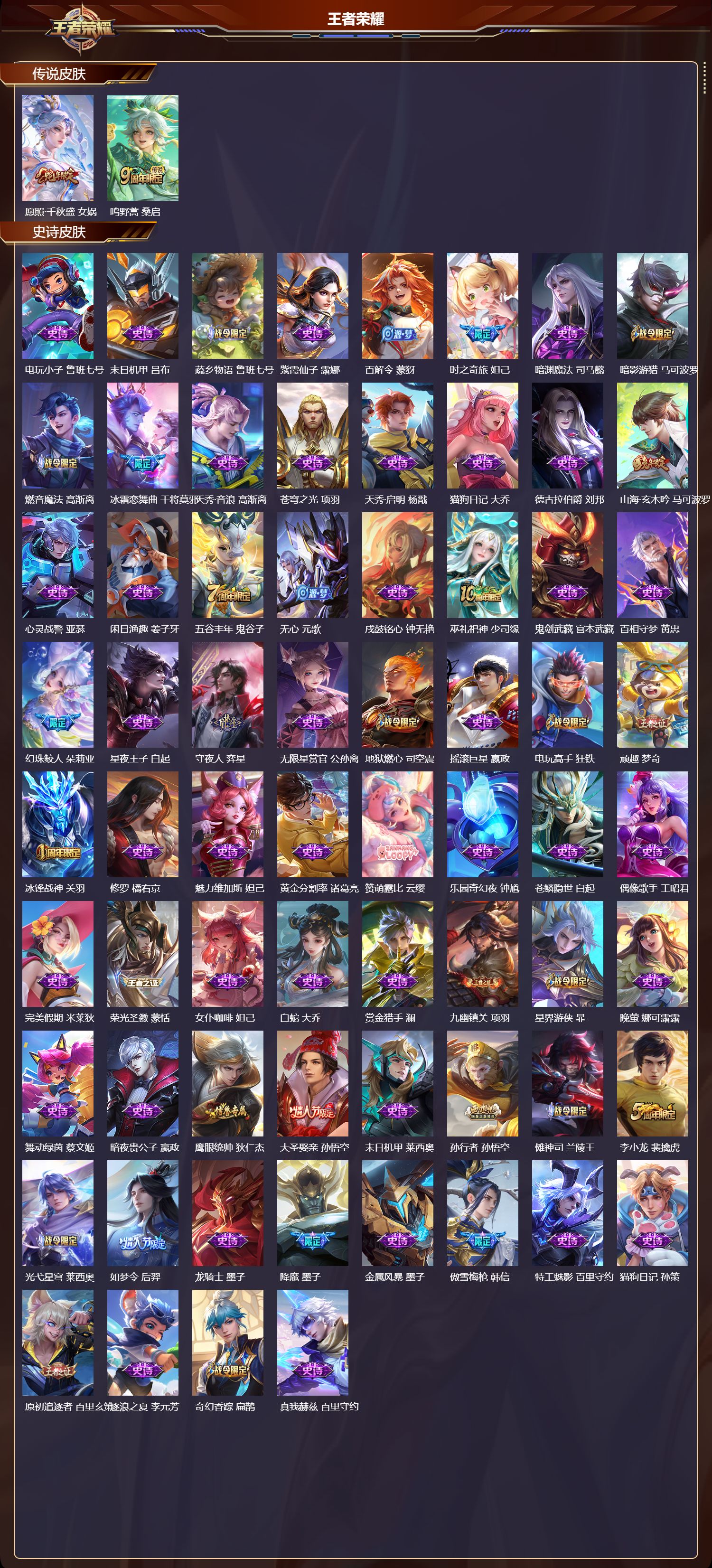 WZQM484057王者荣耀账号详情图4