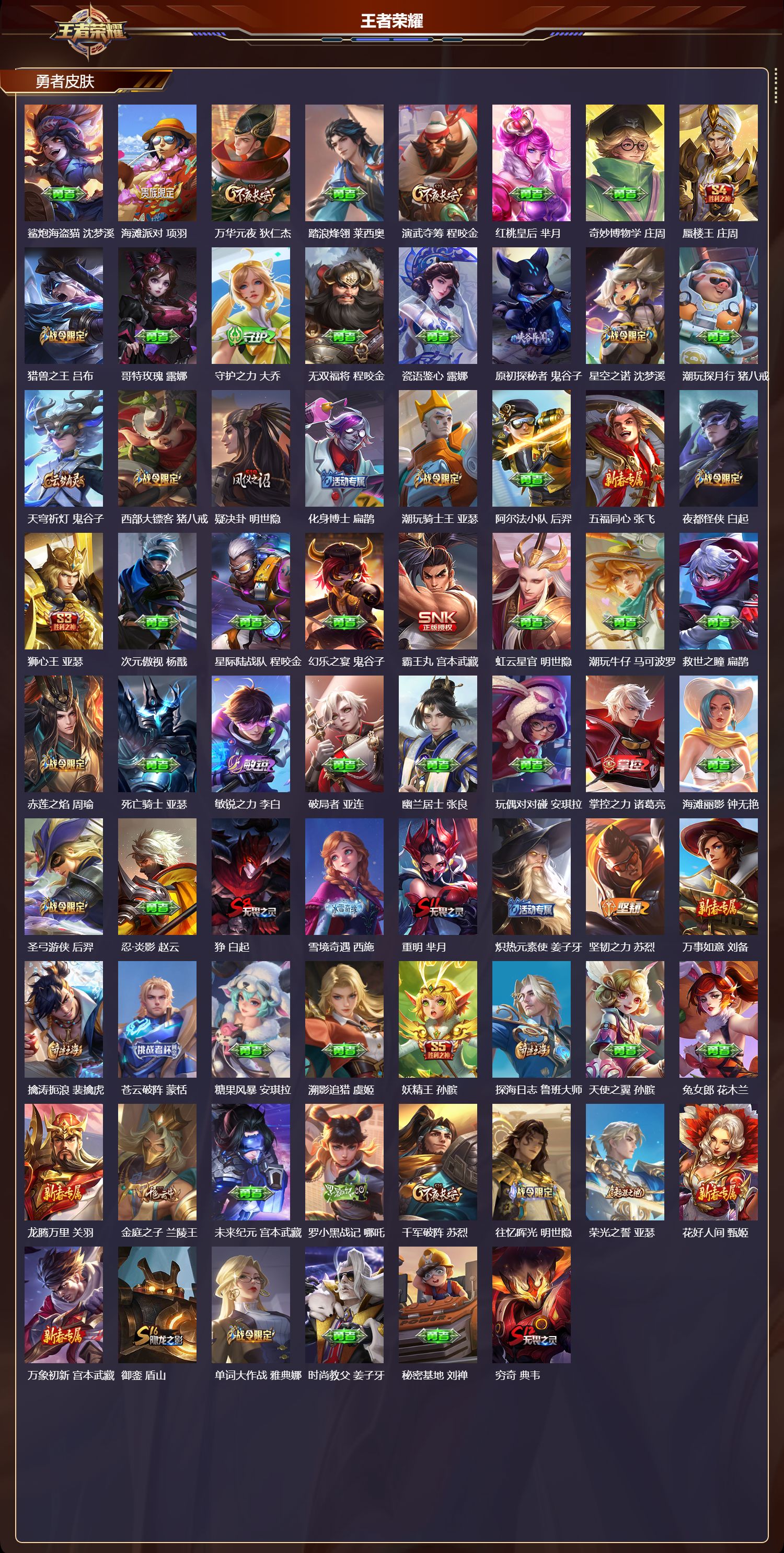 WZQM461343王者荣耀账号详情图5