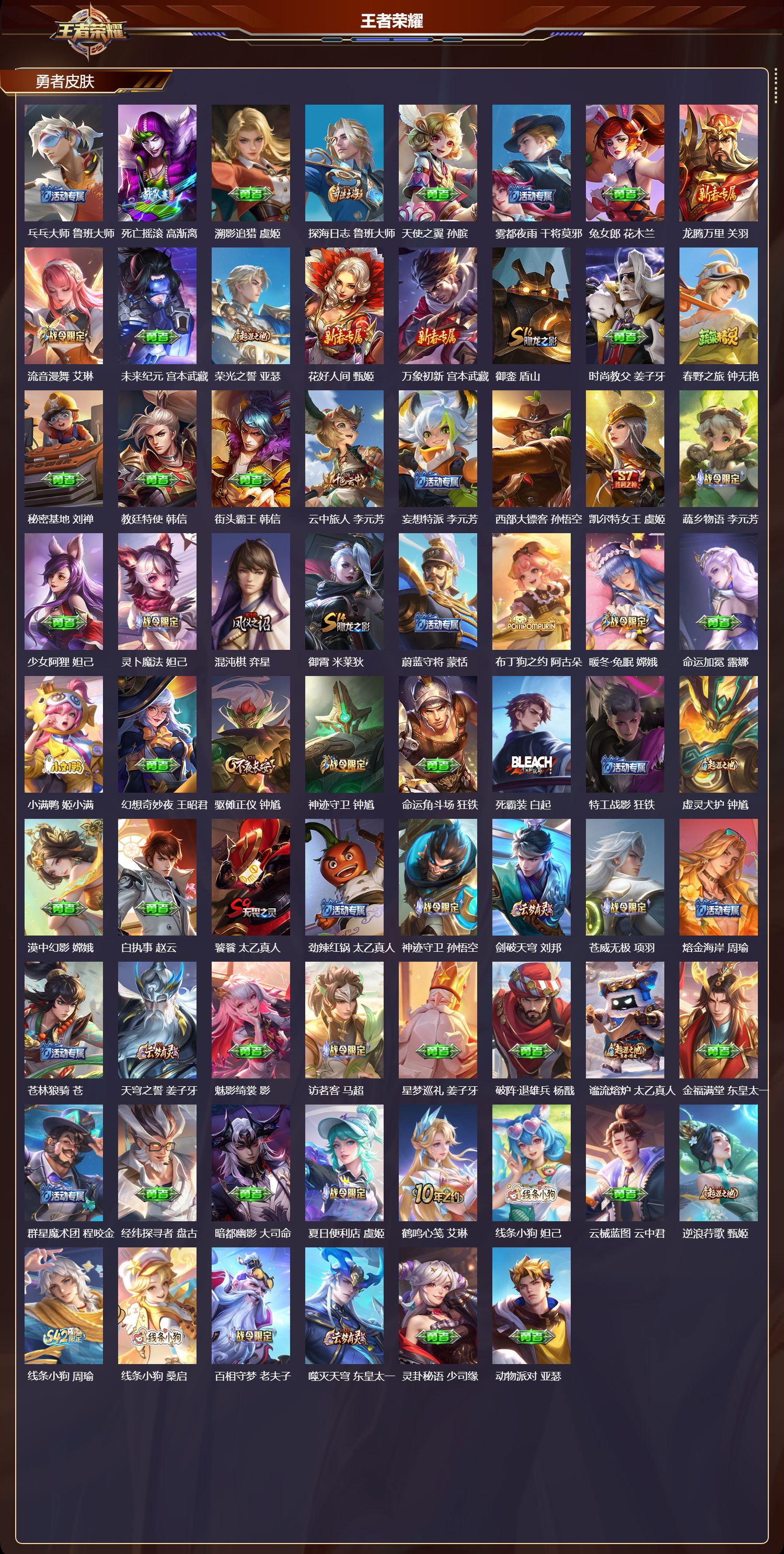 WZQM461329王者荣耀账号详情图6