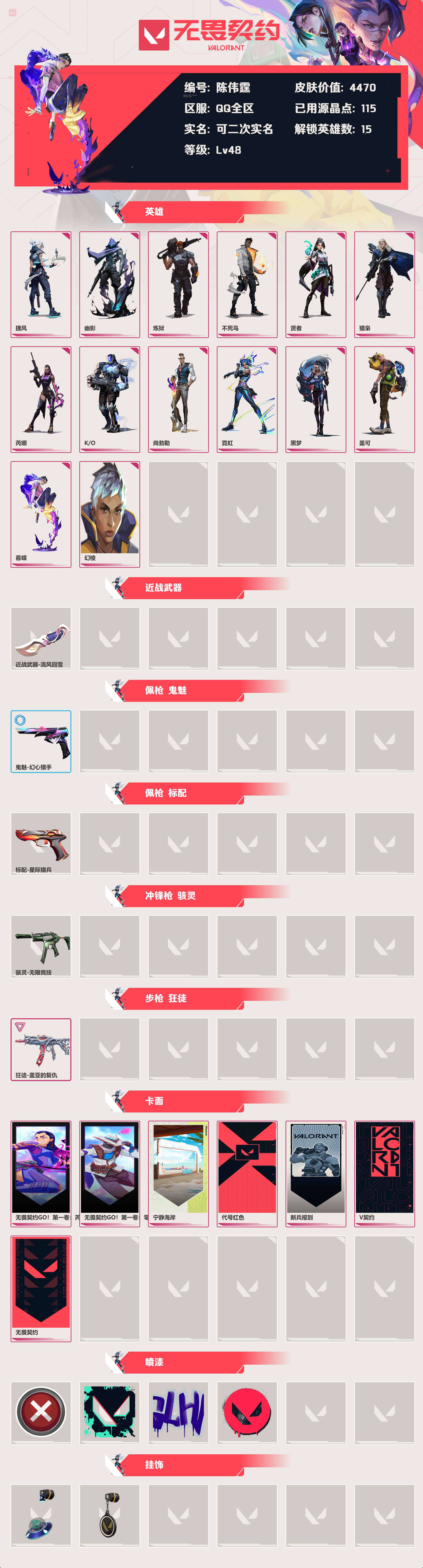 WWQLX424833无畏契约账号详情图2