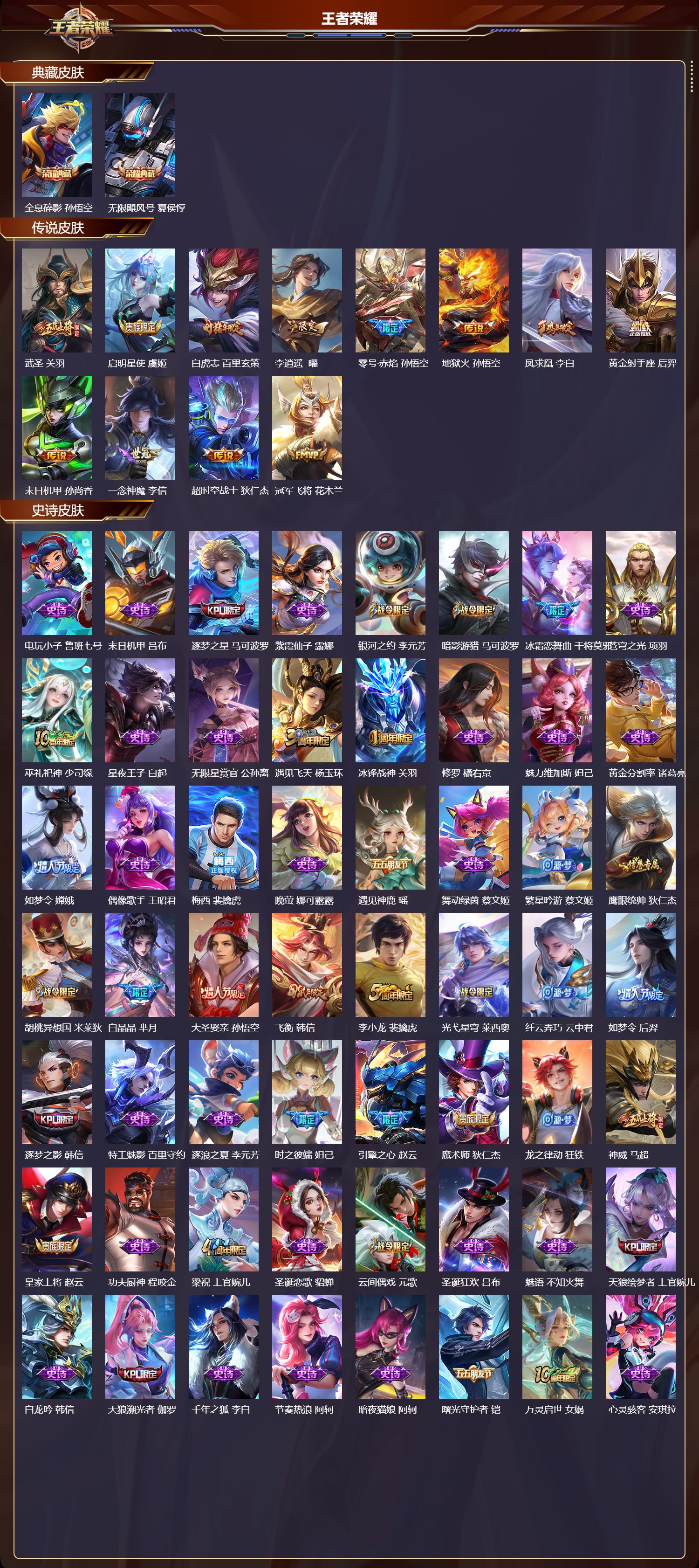 WZQM461349王者荣耀账号详情图3