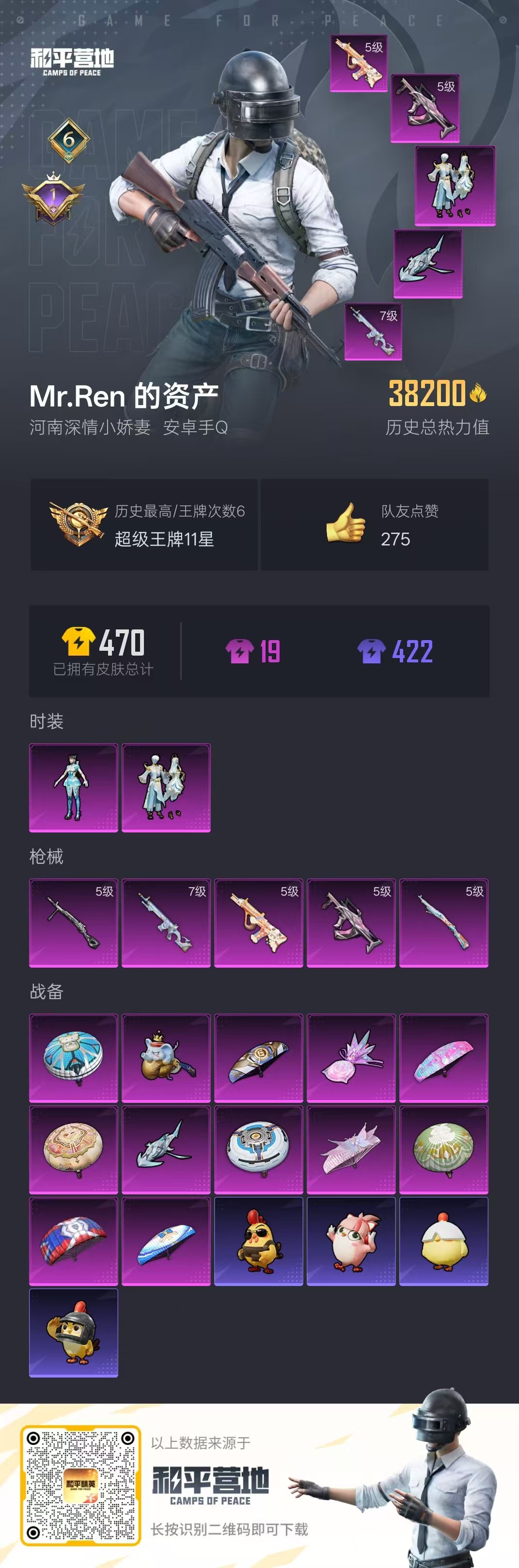 HPSJ436293和平精英账号详情图2