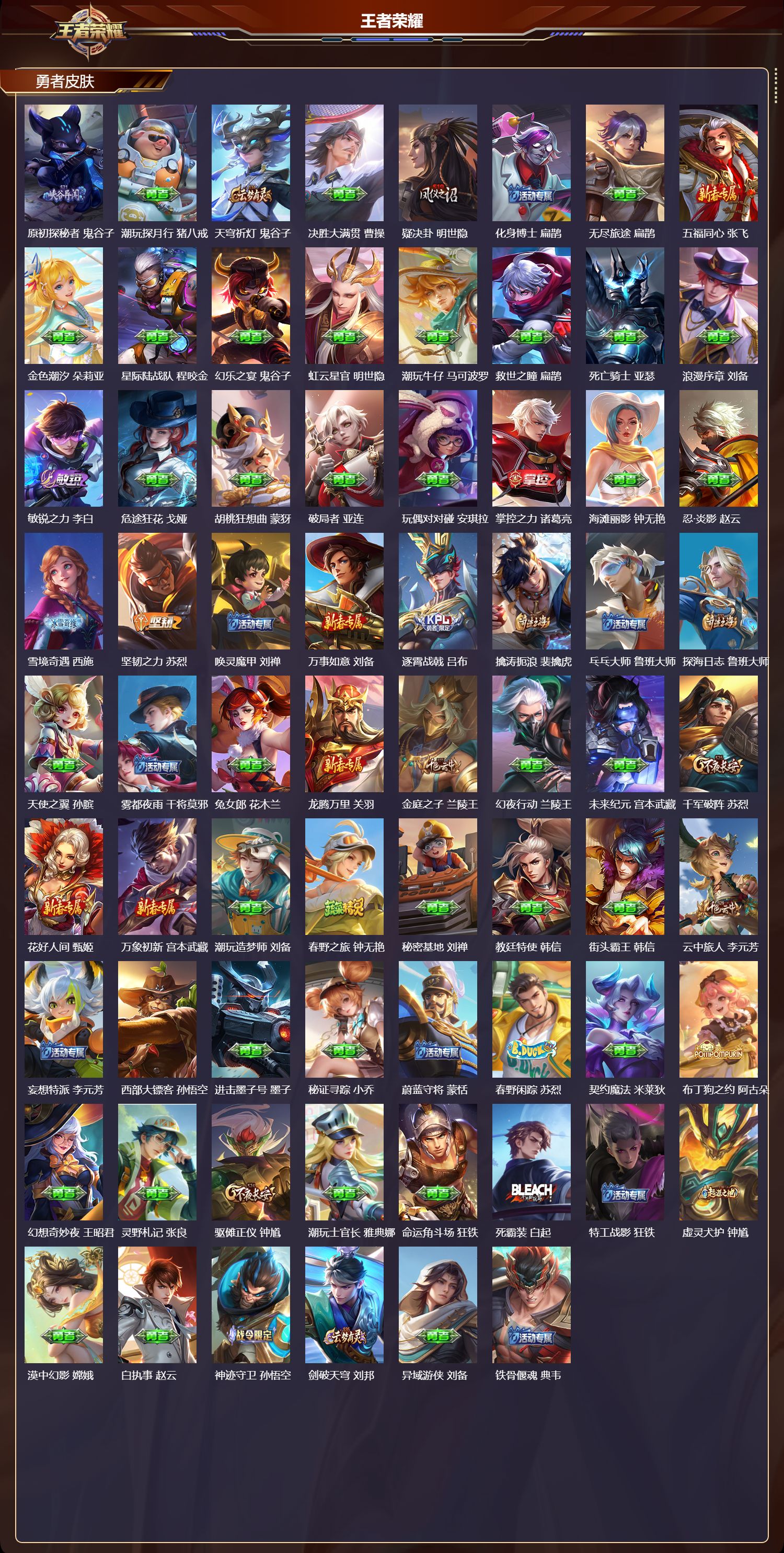 WZQM461306王者荣耀账号详情图5