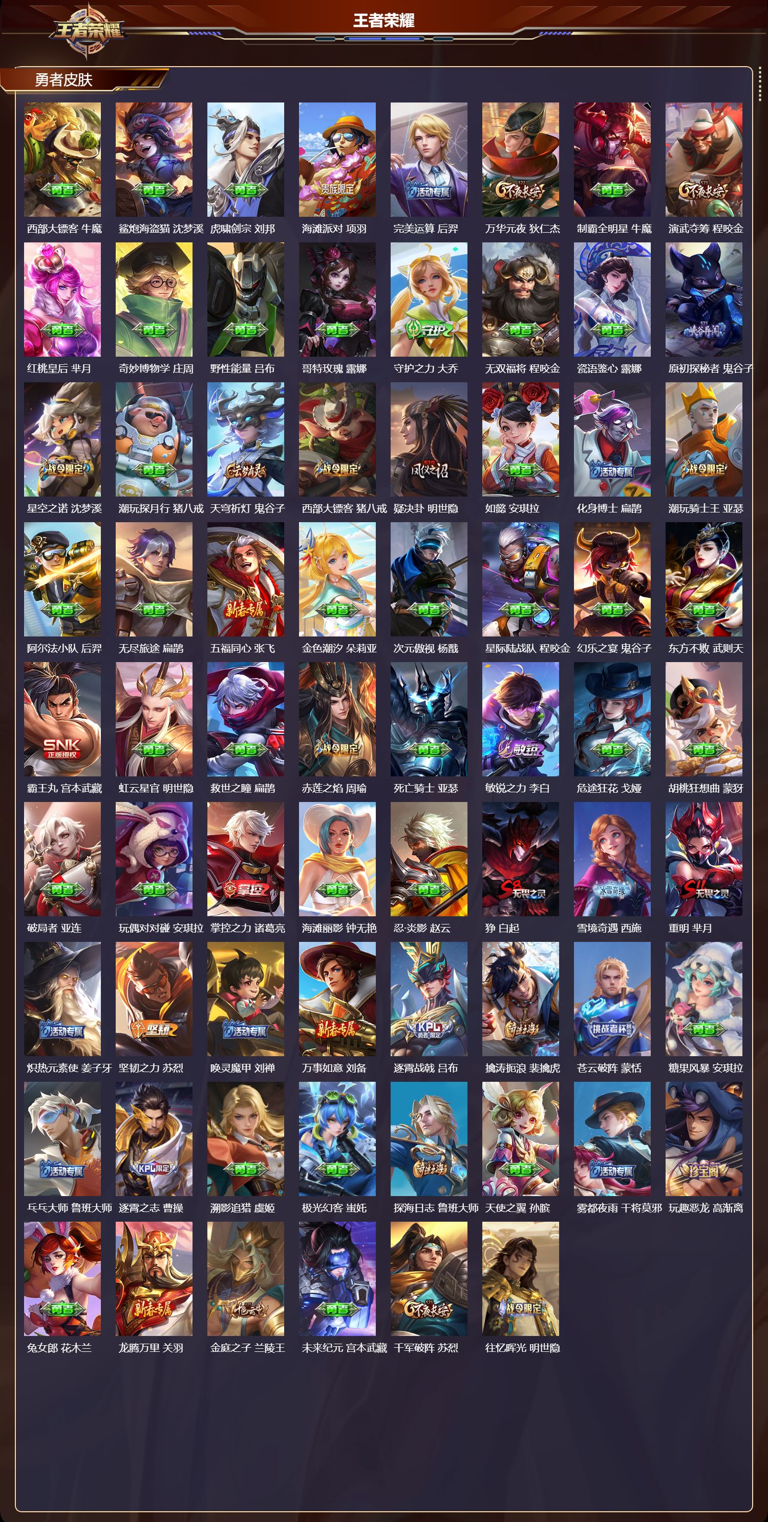 WZQM461308王者荣耀账号详情图6