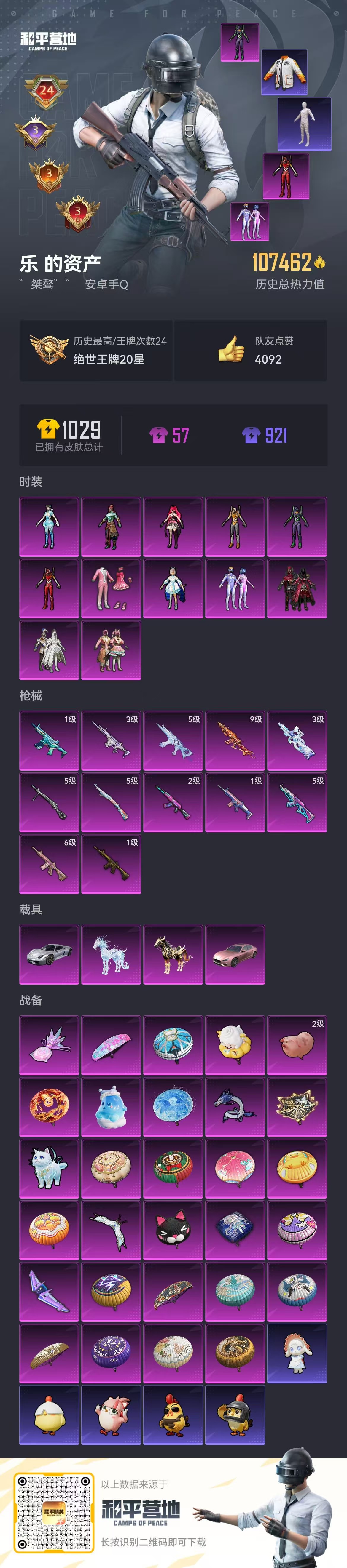 HPSJ436244和平精英账号详情图5