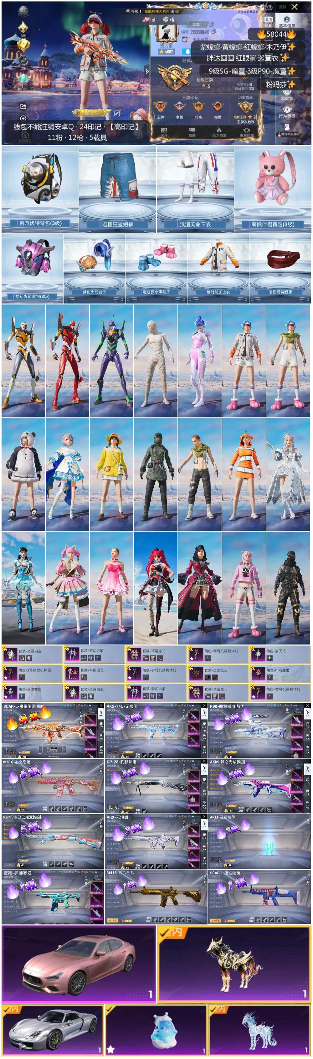 HPSJ436244和平精英账号详情图2