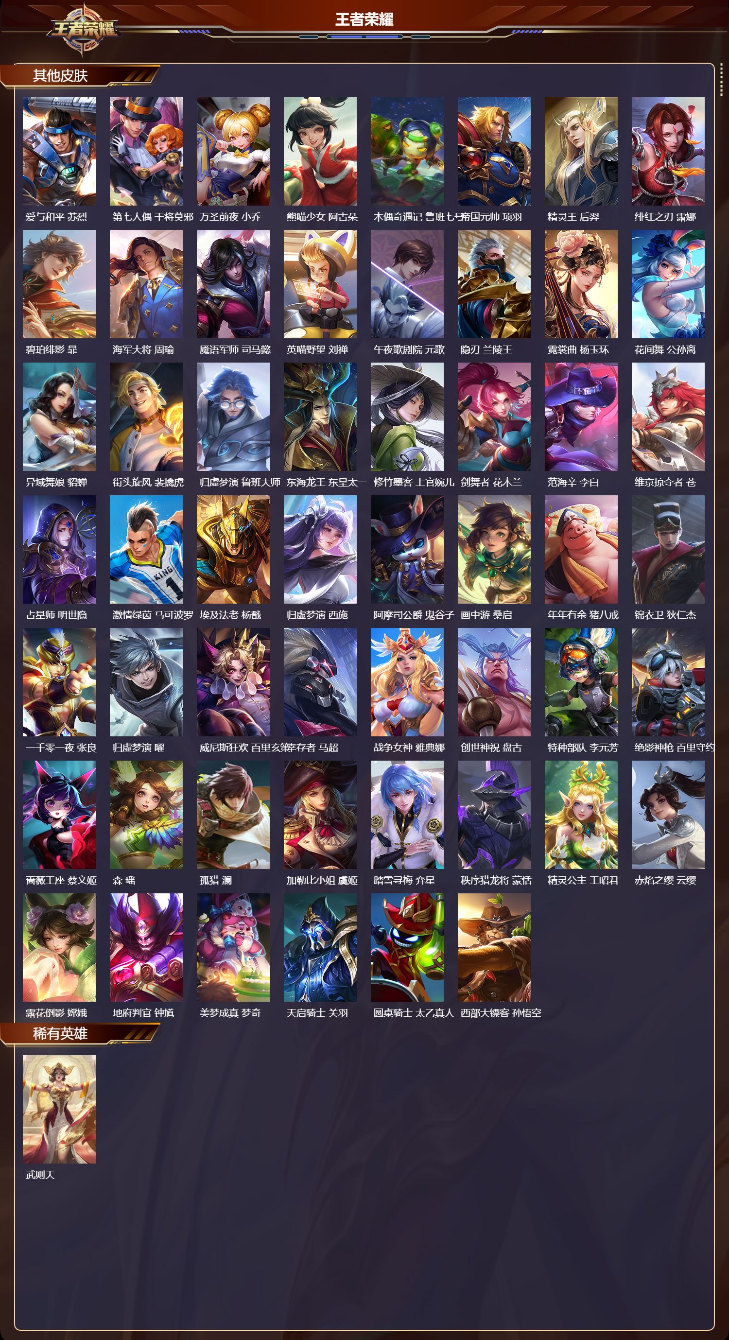 WZQM465391王者荣耀账号详情图7