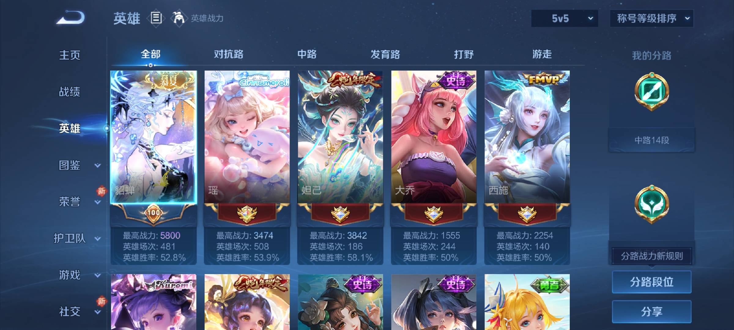 WZCMW461227王者荣耀账号详情图3