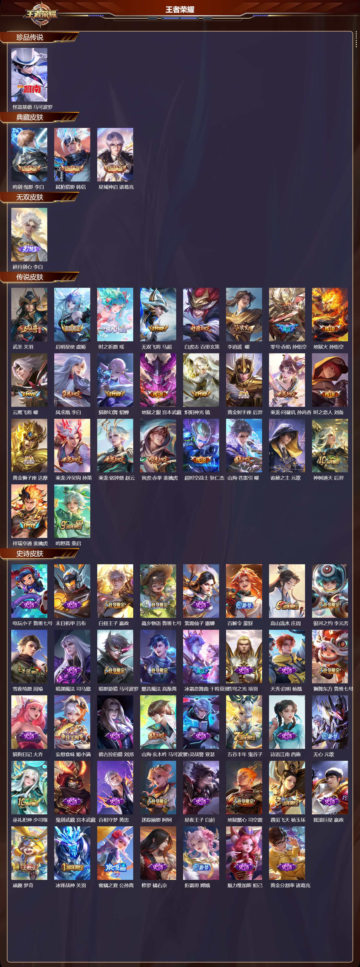 WZCMW461301王者荣耀账号详情图6