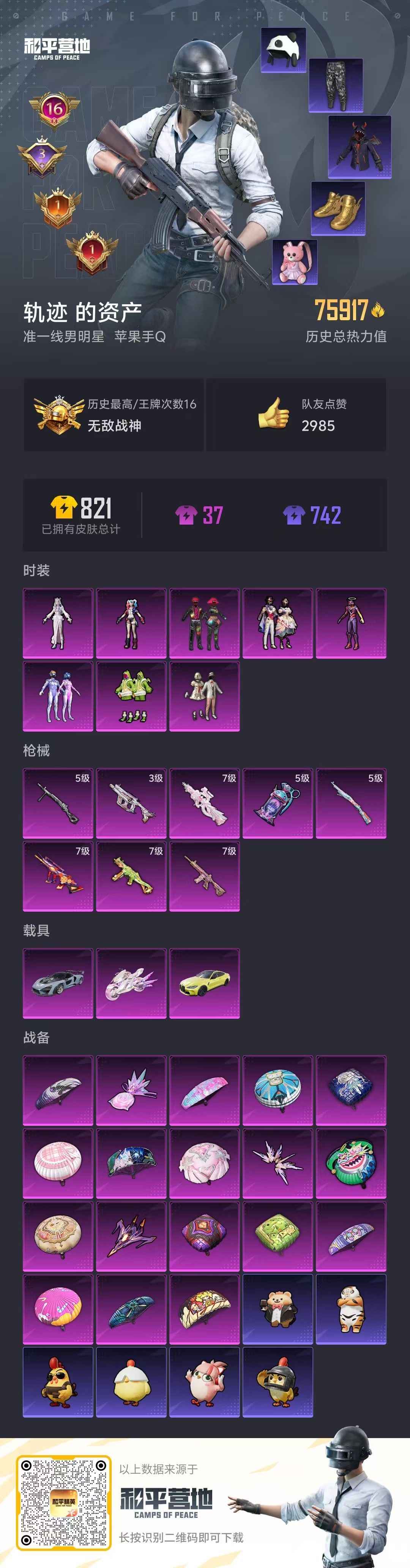 HPCMW433209和平精英账号详情图2