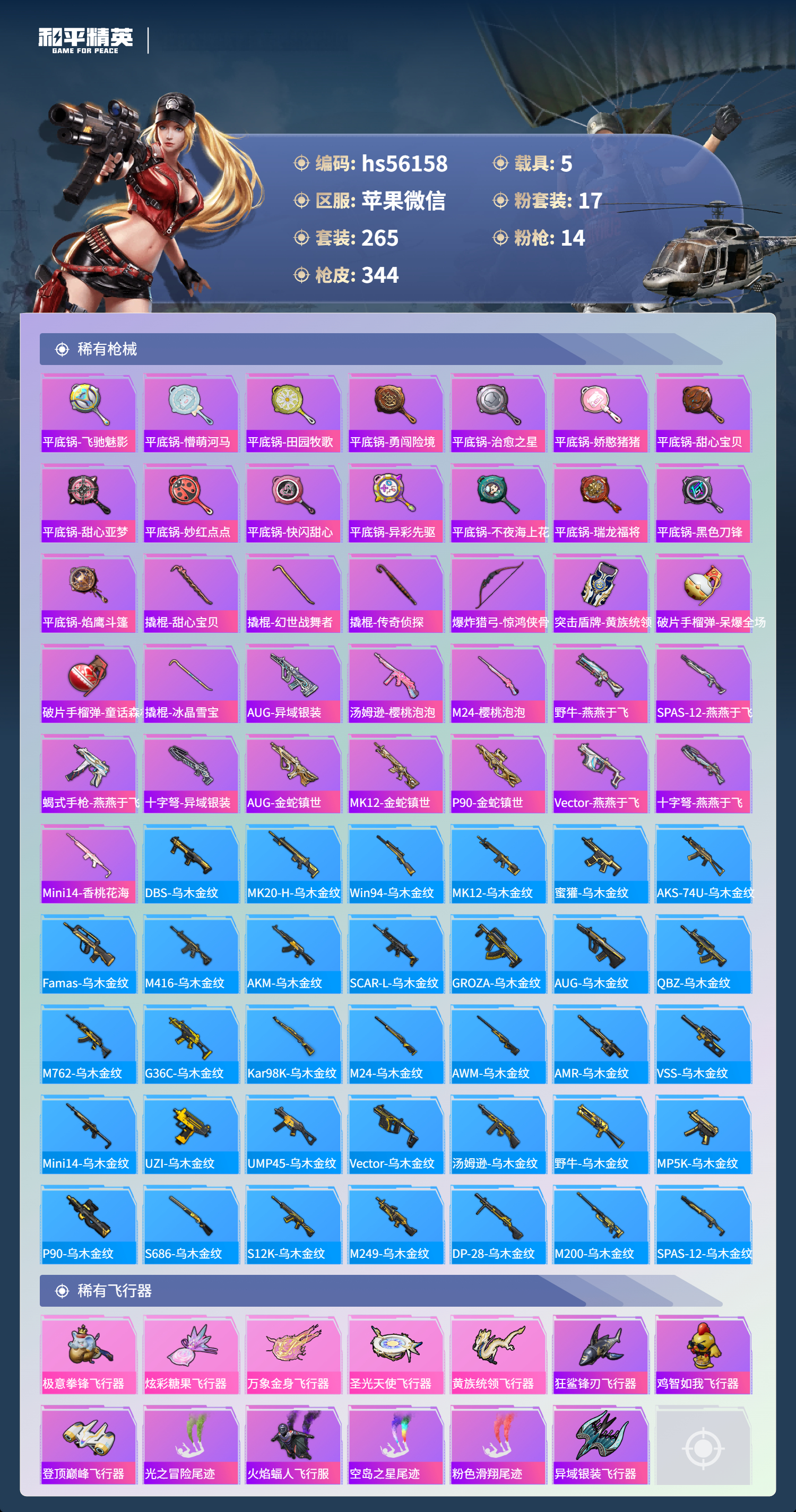 HPSJ433162和平精英账号详情图12