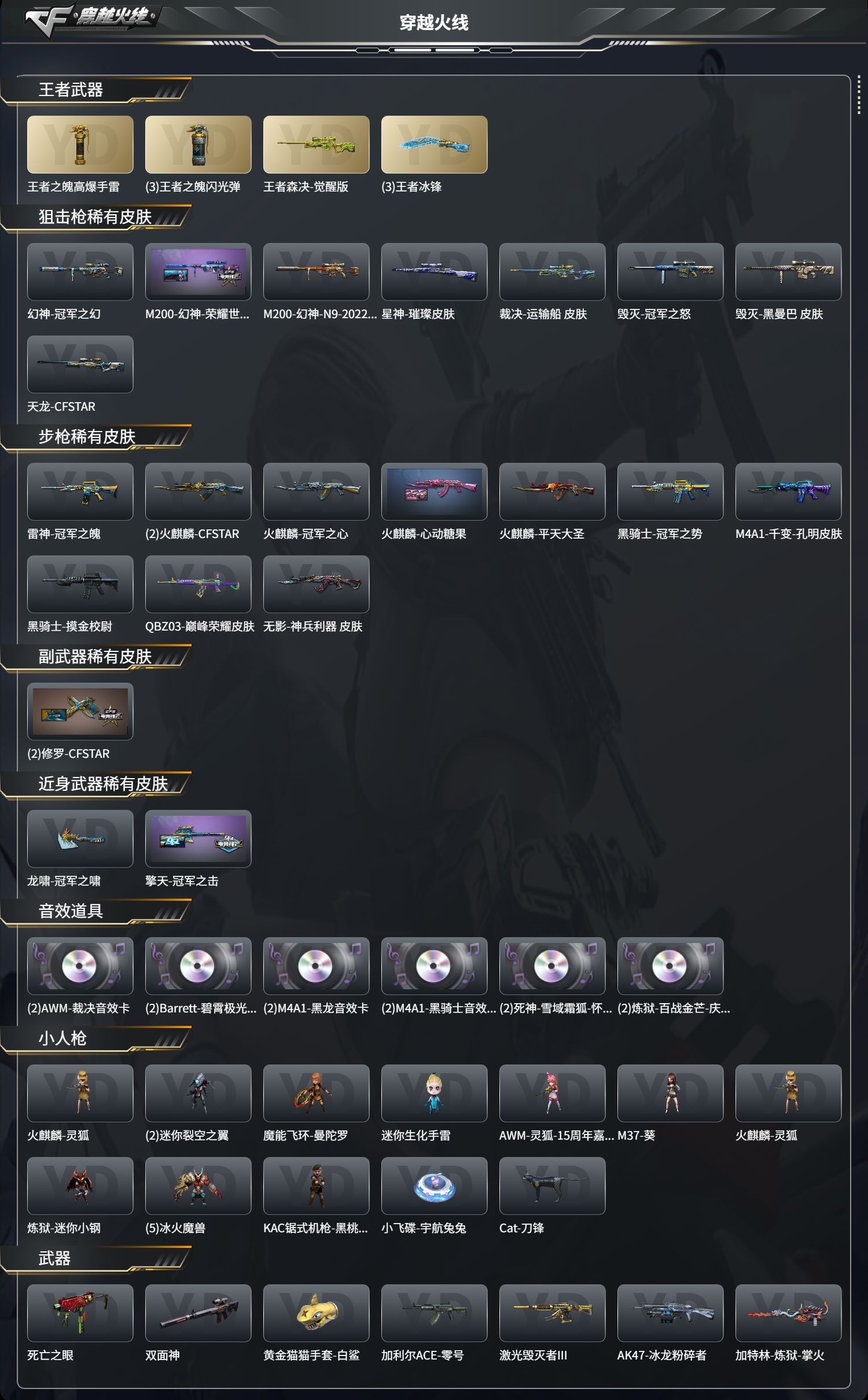 CFFFWY412504穿越火线账号详情图3