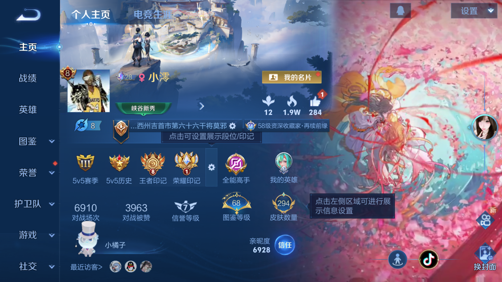 WZCMW470112王者荣耀账号详情图2 WZCMW470112王者荣耀账号详情图2