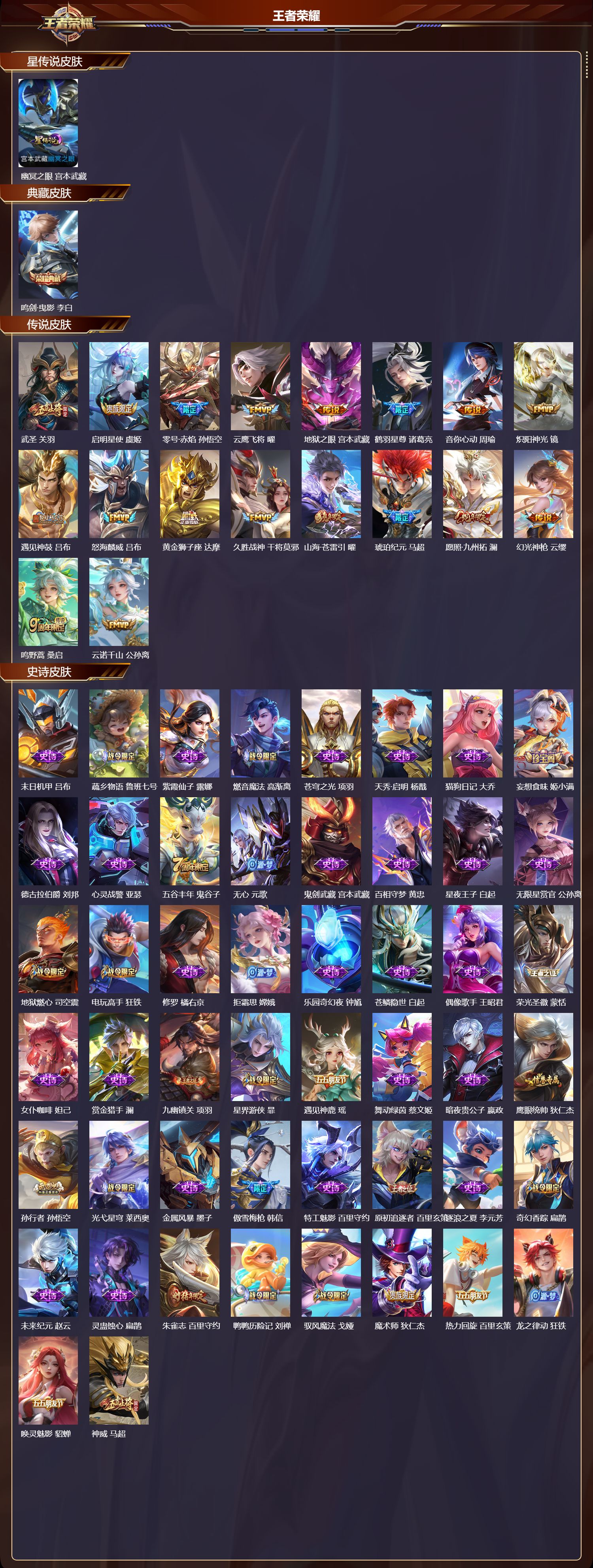 WZQM465392王者荣耀账号详情图3