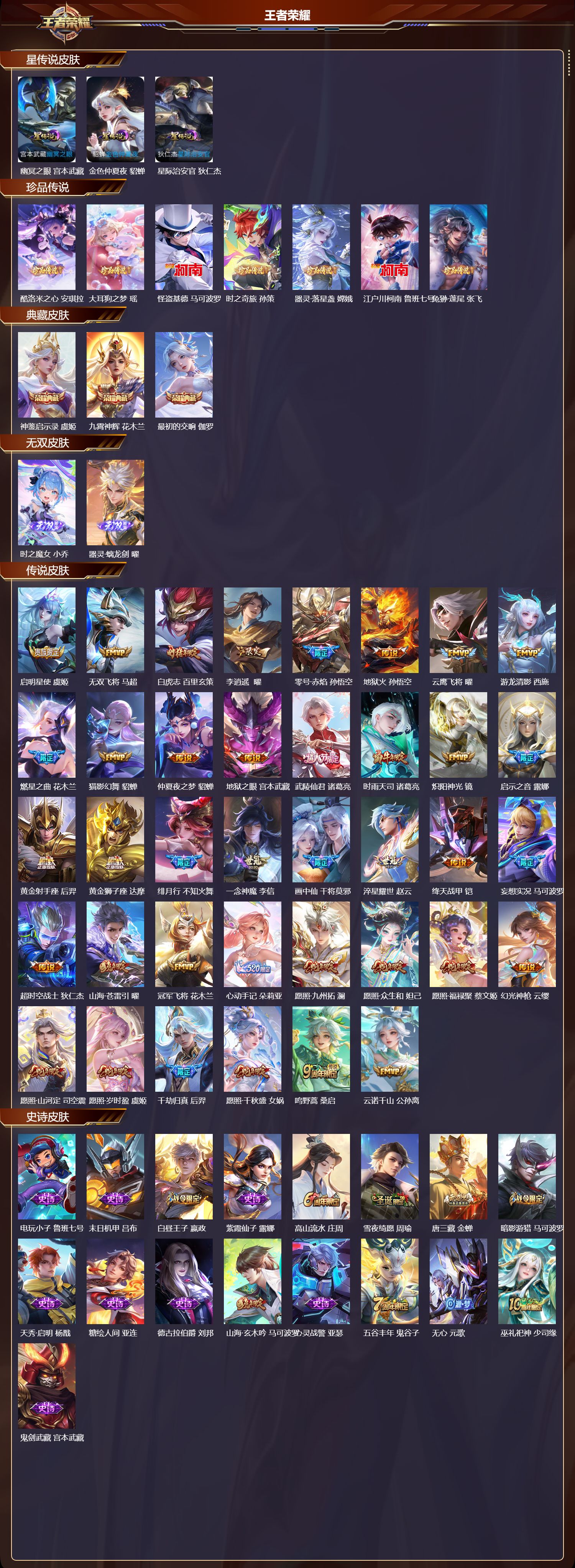 WZQM465382王者荣耀账号详情图3